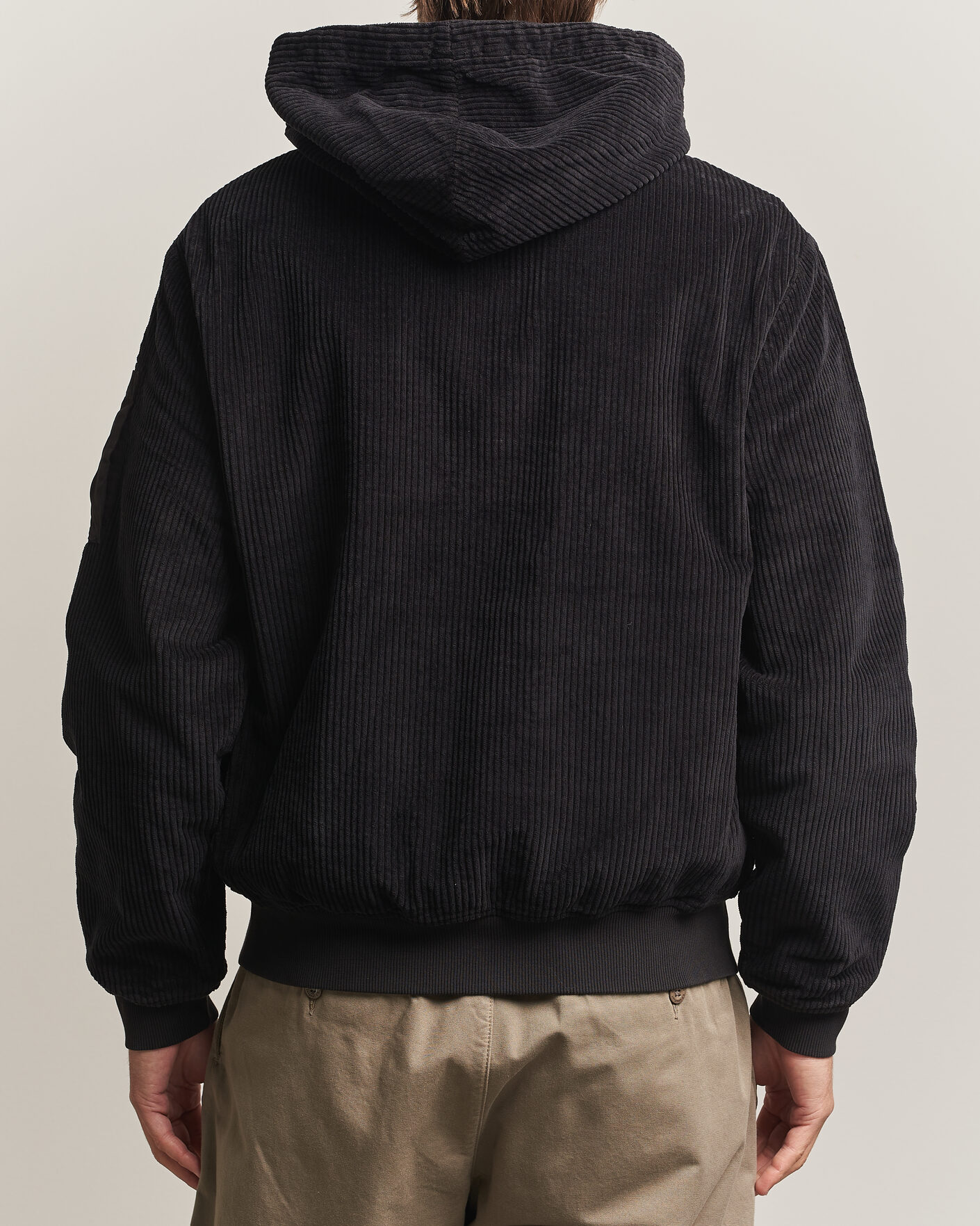 Herre | Jakker | C.P. Company | Light Padded Hood Corduroy Jacket Black
