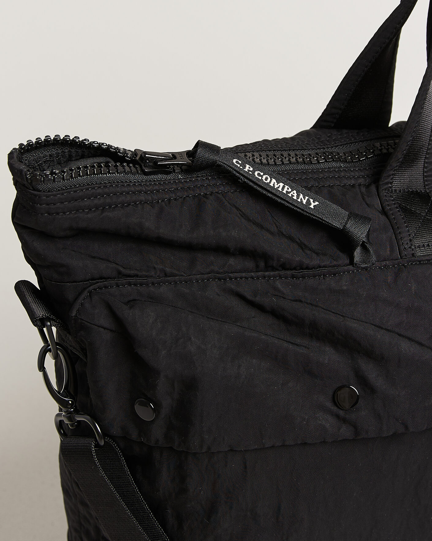 Herre | Vesker | C.P. Company | Nylon B Zip Tote Bag Black