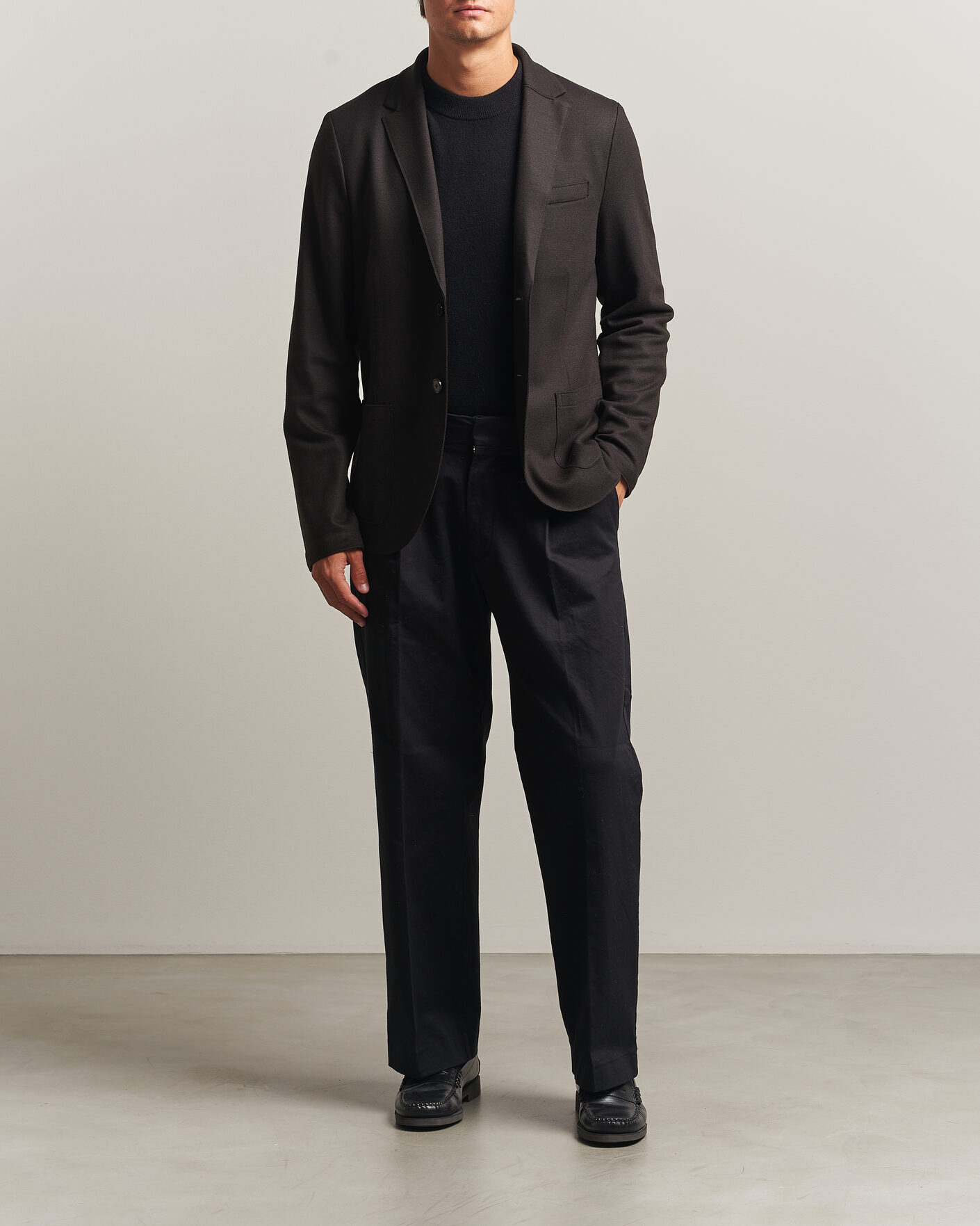 Herre | Dressjakker | Harris Wharf London | Two Button Superfine Merino Blazer Brown
