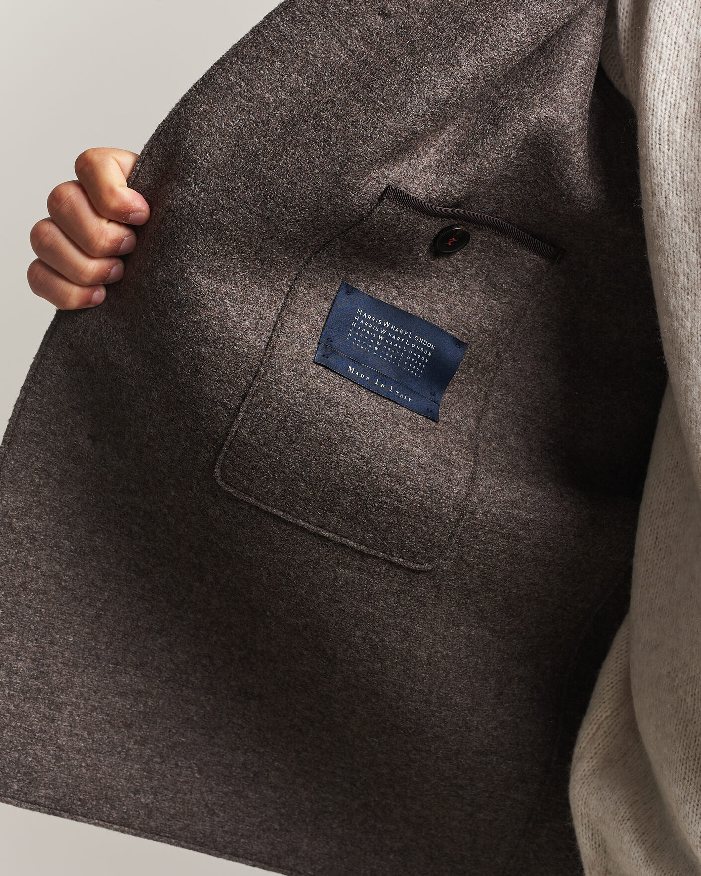 Herre | Jakker | Harris Wharf London | Country Wool Jacket Brown/Grey