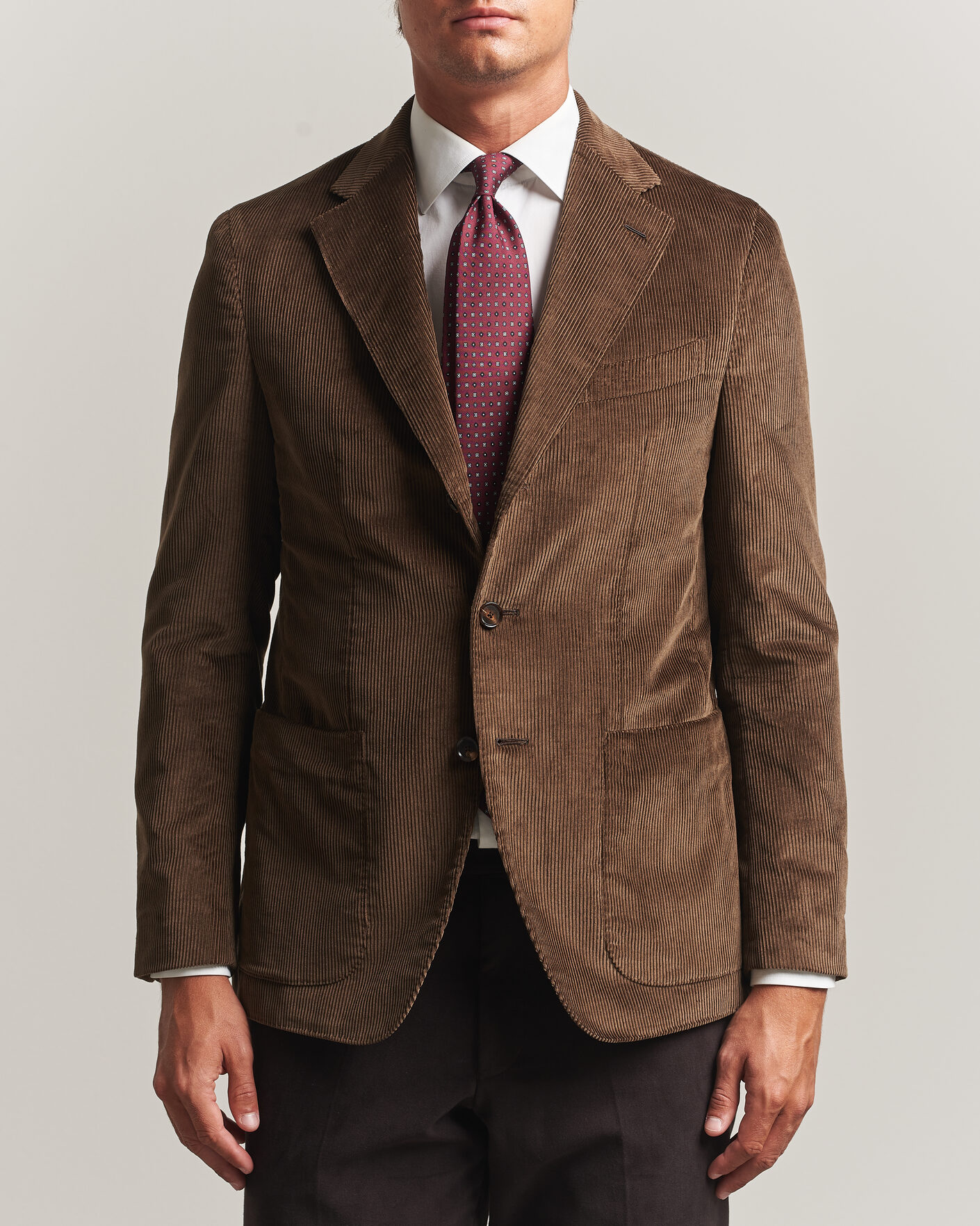 Herre | Dressjakker | Caruso | Aida Corduroy Blazer Dark Brown