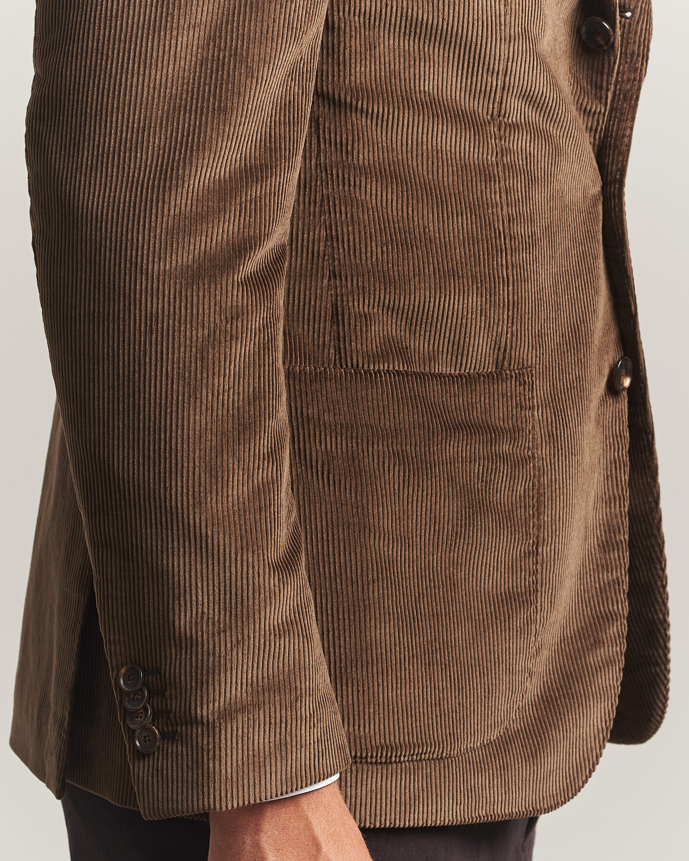 Herre | Dressjakker | Caruso | Aida Corduroy Blazer Dark Brown