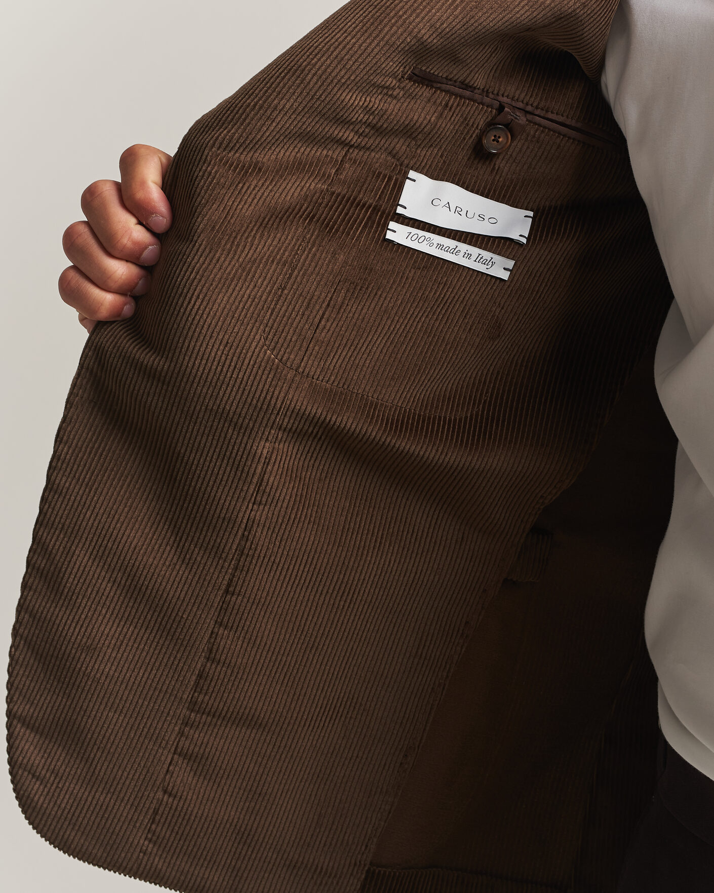 Herre | Dressjakker | Caruso | Aida Corduroy Blazer Dark Brown