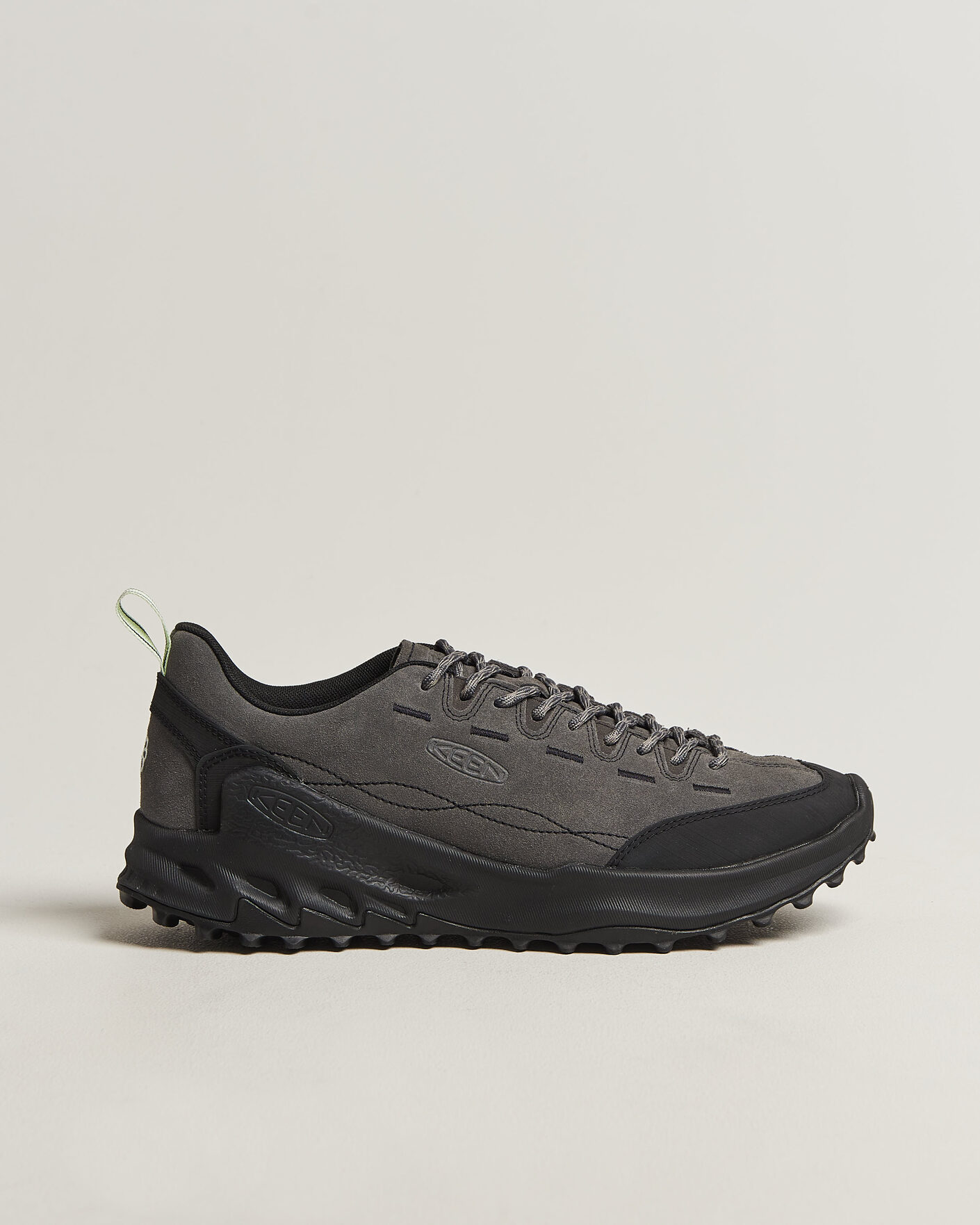 Herre | Trail Sneakers | KEEN | Jasper Zionic Leather Sneaker Steel Grey