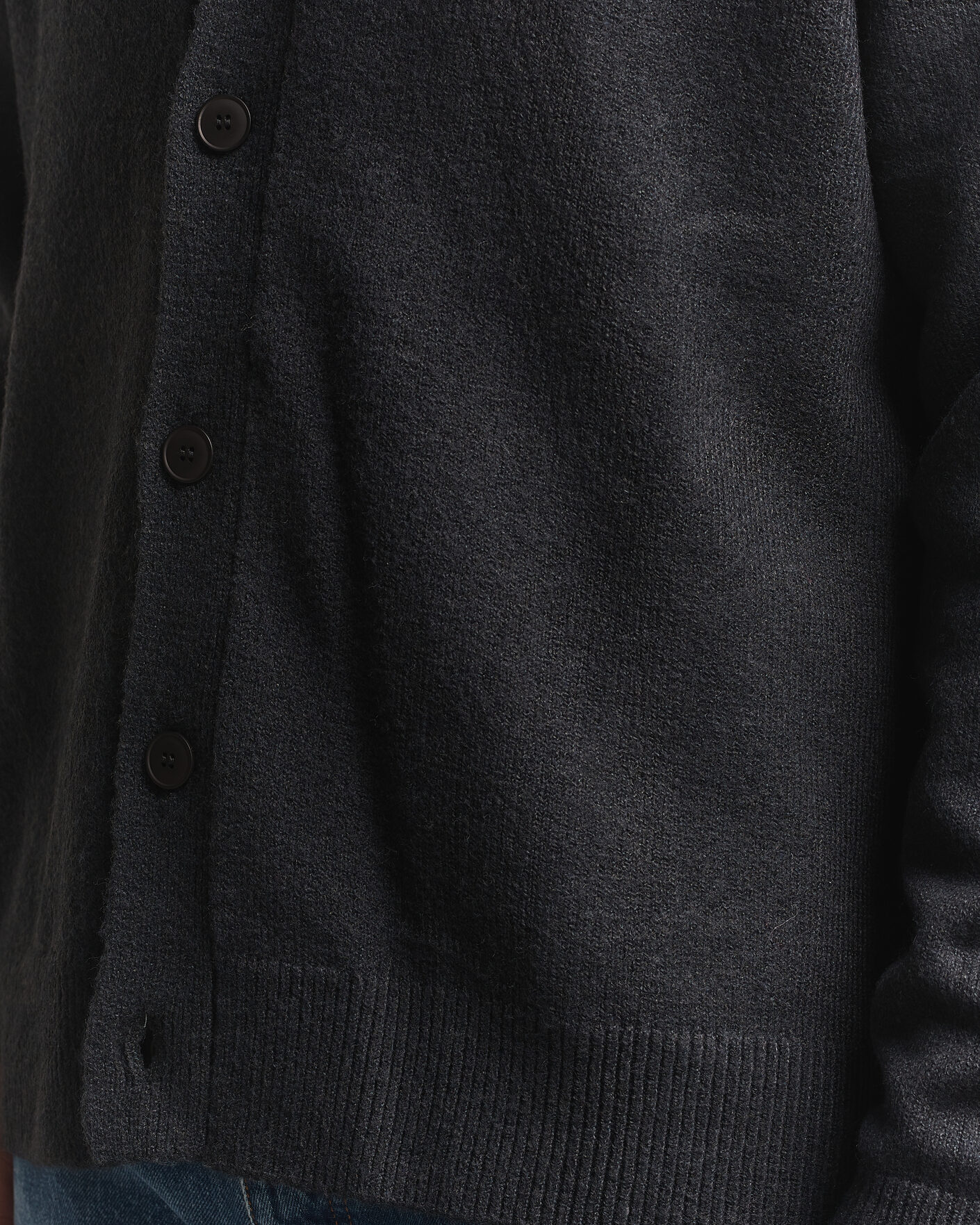 Herre | Gensere | KnowledgeCotton Apparel | Knitted Cardigan Black