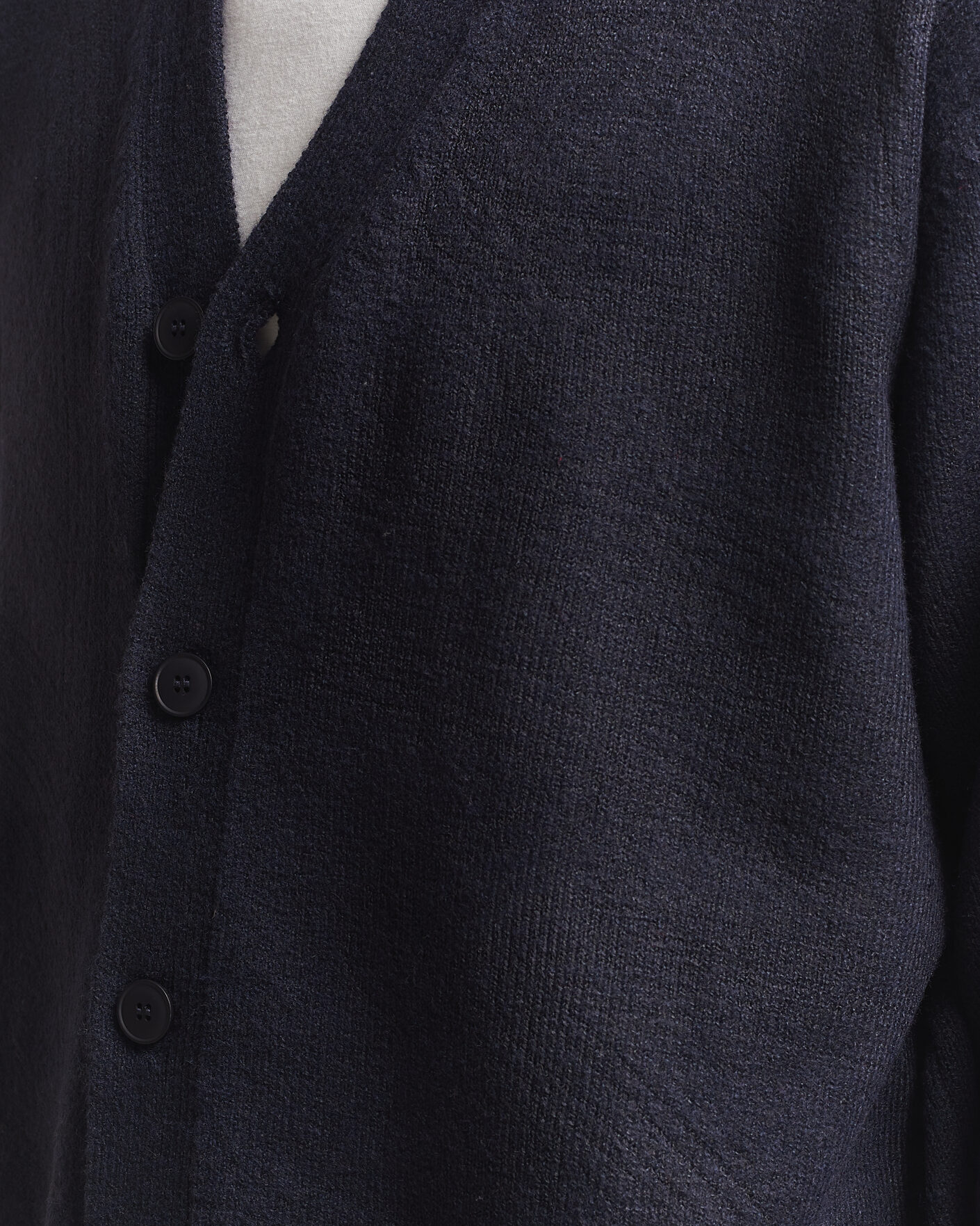 Herre | Gensere | KnowledgeCotton Apparel | Knitted Cardigan Night Sky