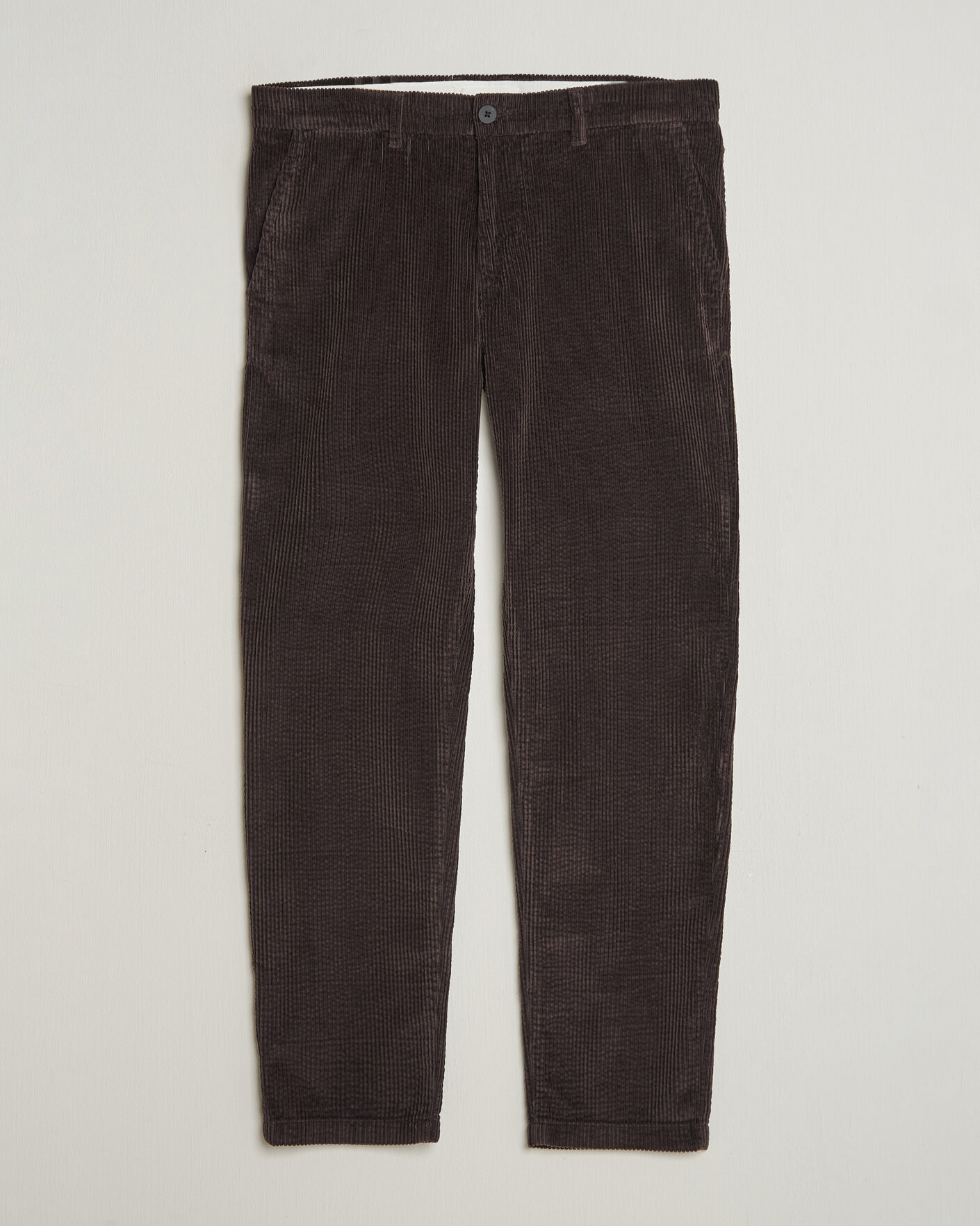Herre | Bukser | KnowledgeCotton Apparel | Chuck Regular Cord Trousers Chocolate