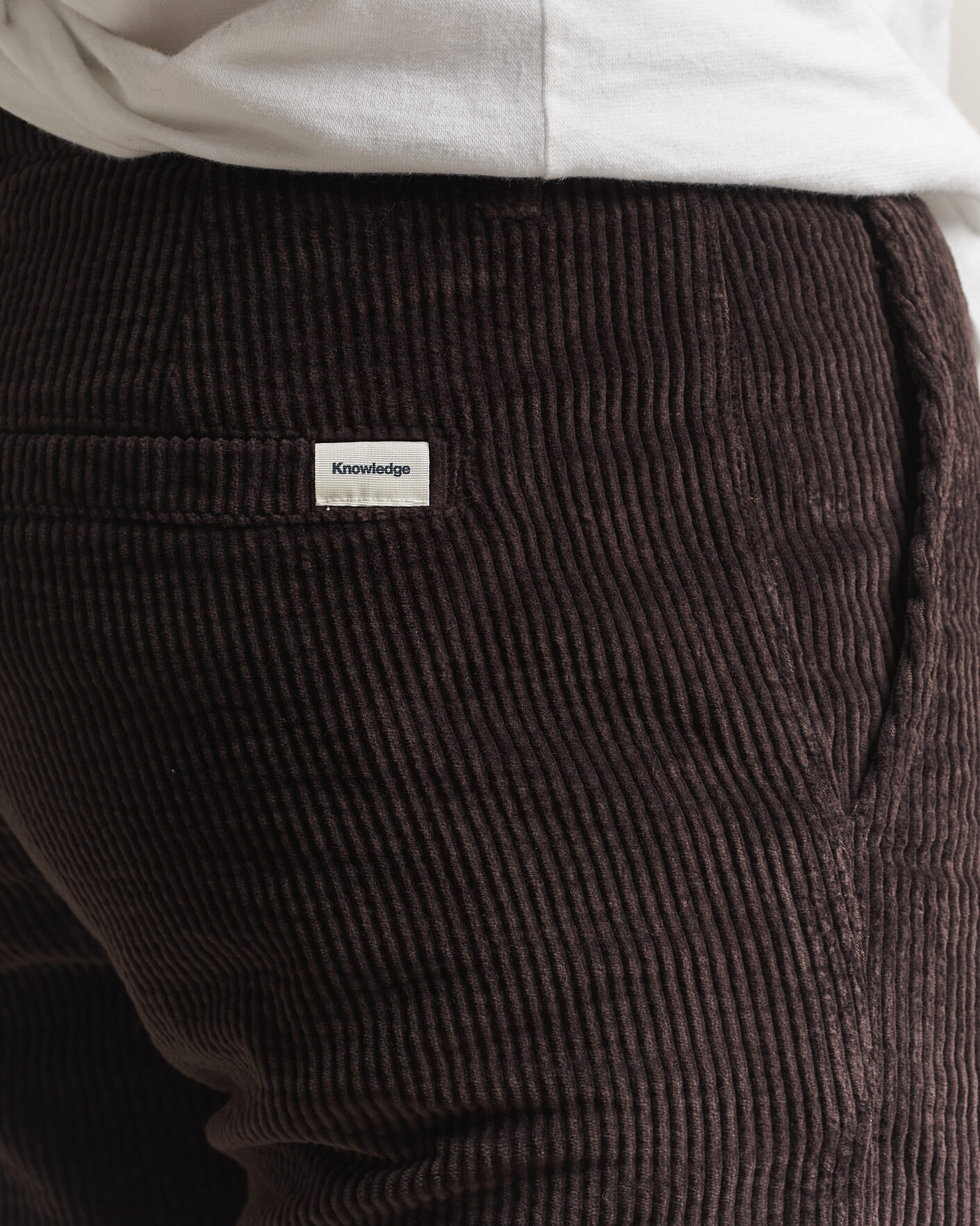 Herre | Bukser | KnowledgeCotton Apparel | Chuck Regular Cord Trousers Chocolate