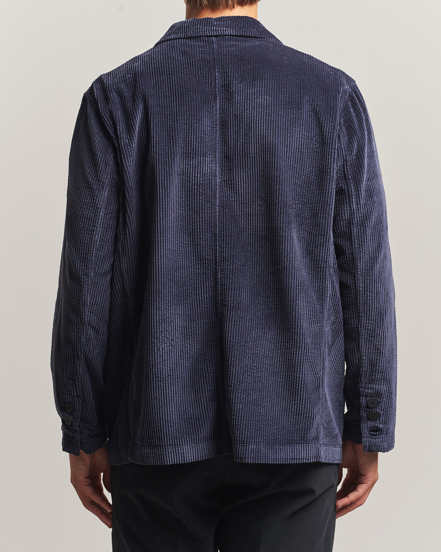 Herre | Dressjakker | KnowledgeCotton Apparel | Cotton Corduroy Blazer Night Sky