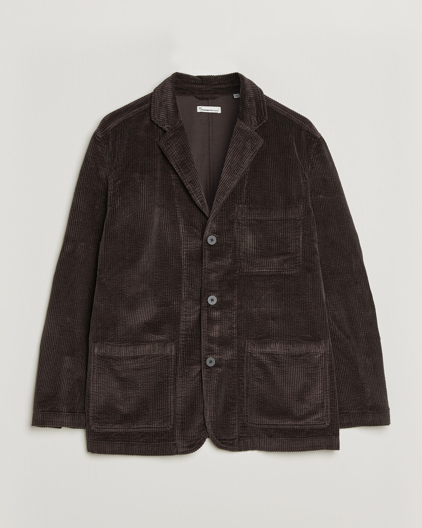 Herre | Dressjakker | KnowledgeCotton Apparel | Cotton Corduroy Blazer Chocolate
