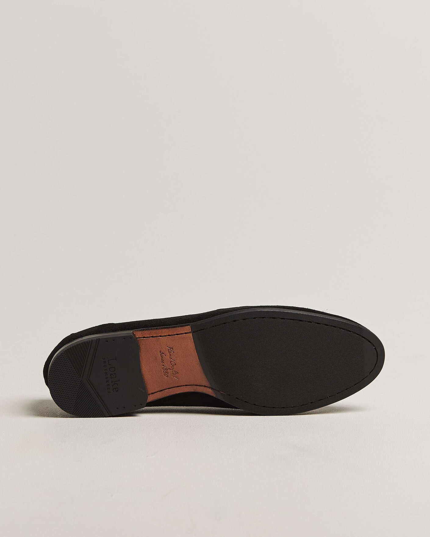 Herre | Loafers | Loake 1880 | Belgrave Black Suede Belgian Loafer Black