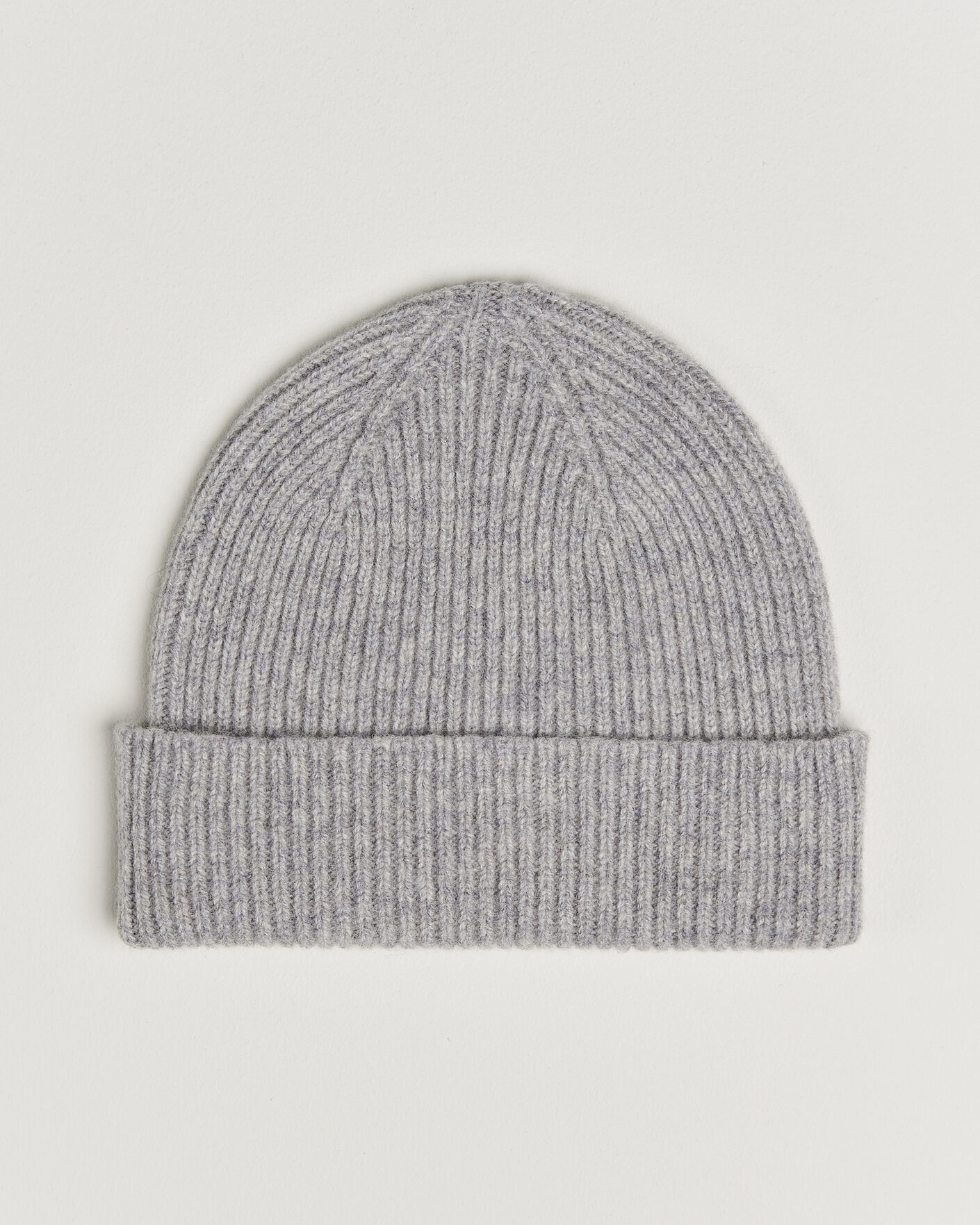 Herre | Luer | Robert Mackie | Clyde Lambswool Beanie Light Grey