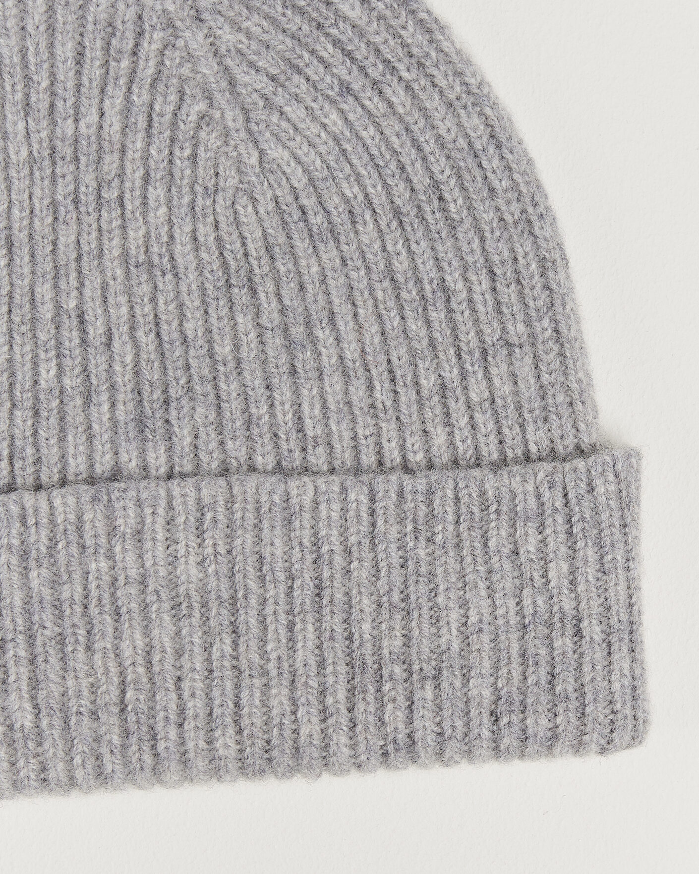 Herre | Luer | Robert Mackie | Clyde Lambswool Beanie Light Grey