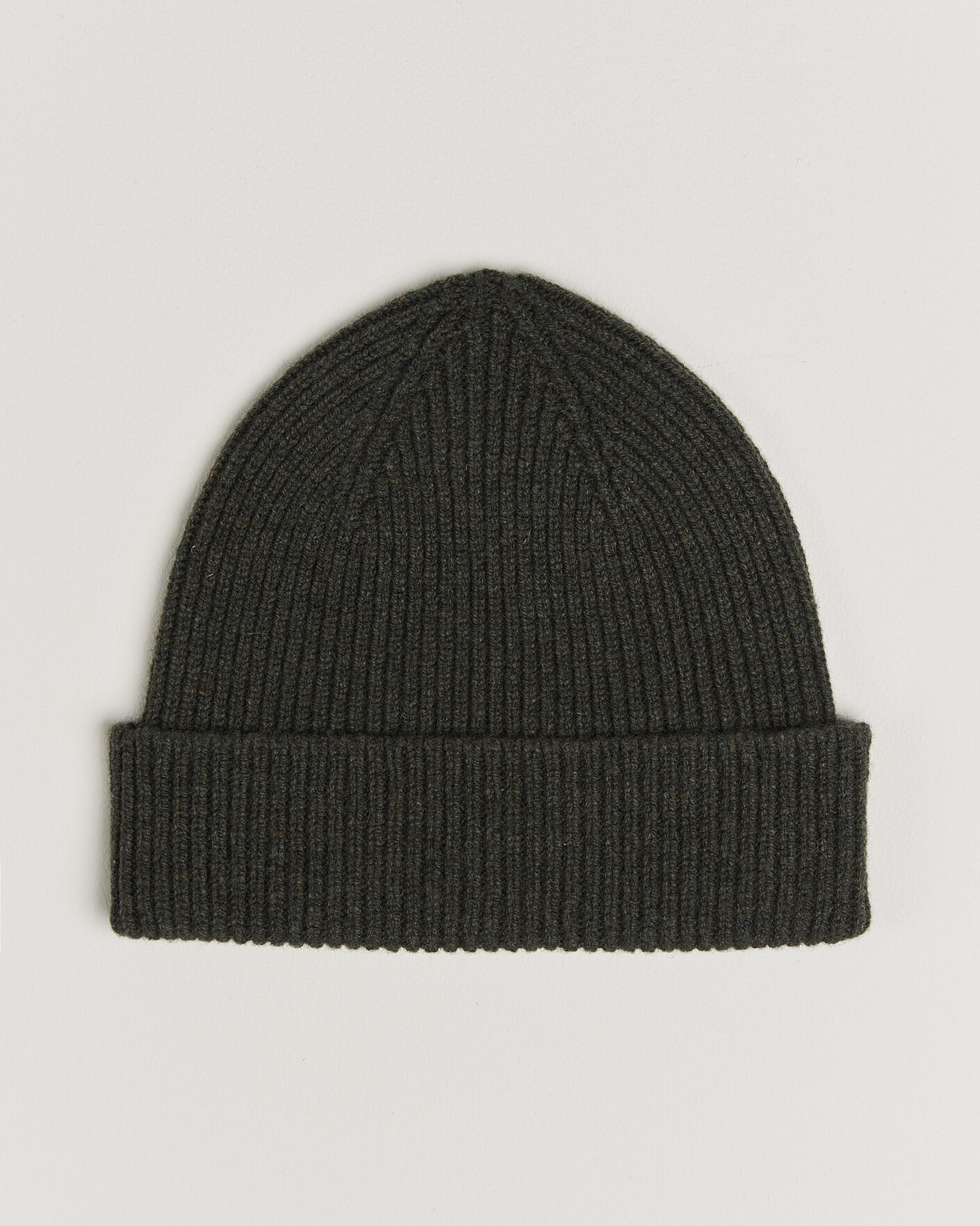 Herre | Luer | Robert Mackie | Clyde Lambswool Beanie Seaweed Green