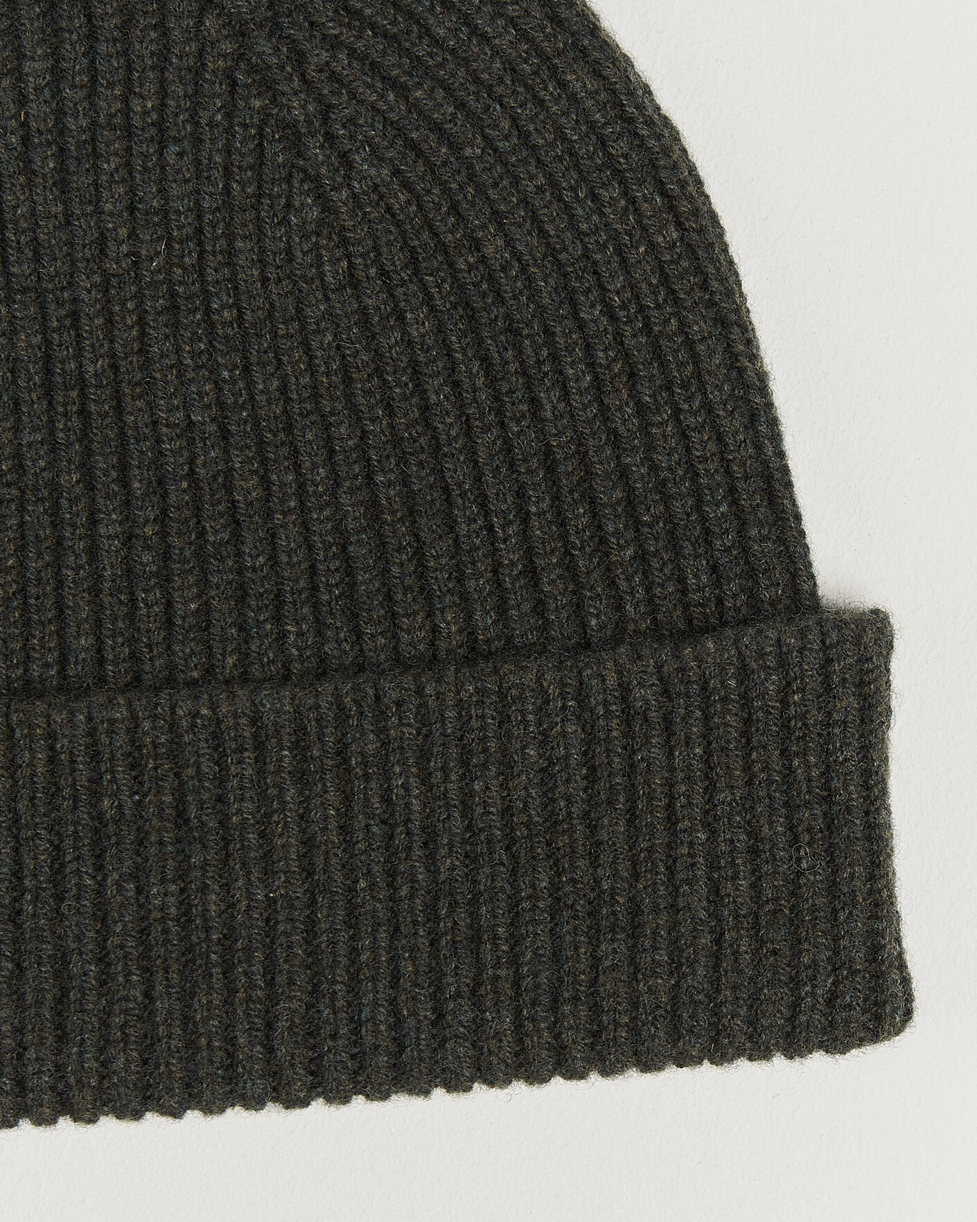 Herre | Luer | Robert Mackie | Clyde Lambswool Beanie Seaweed Green