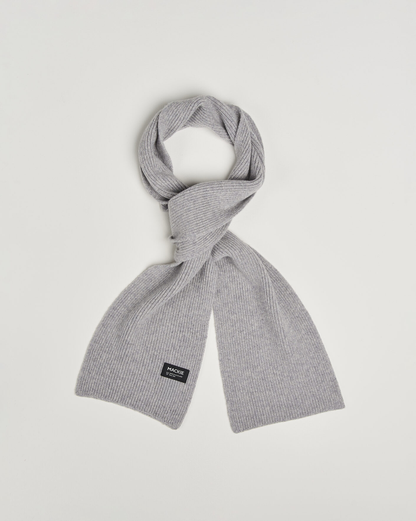 Herre | Skjerf | Robert Mackie | Clyde Lambswool Scarf Light Grey