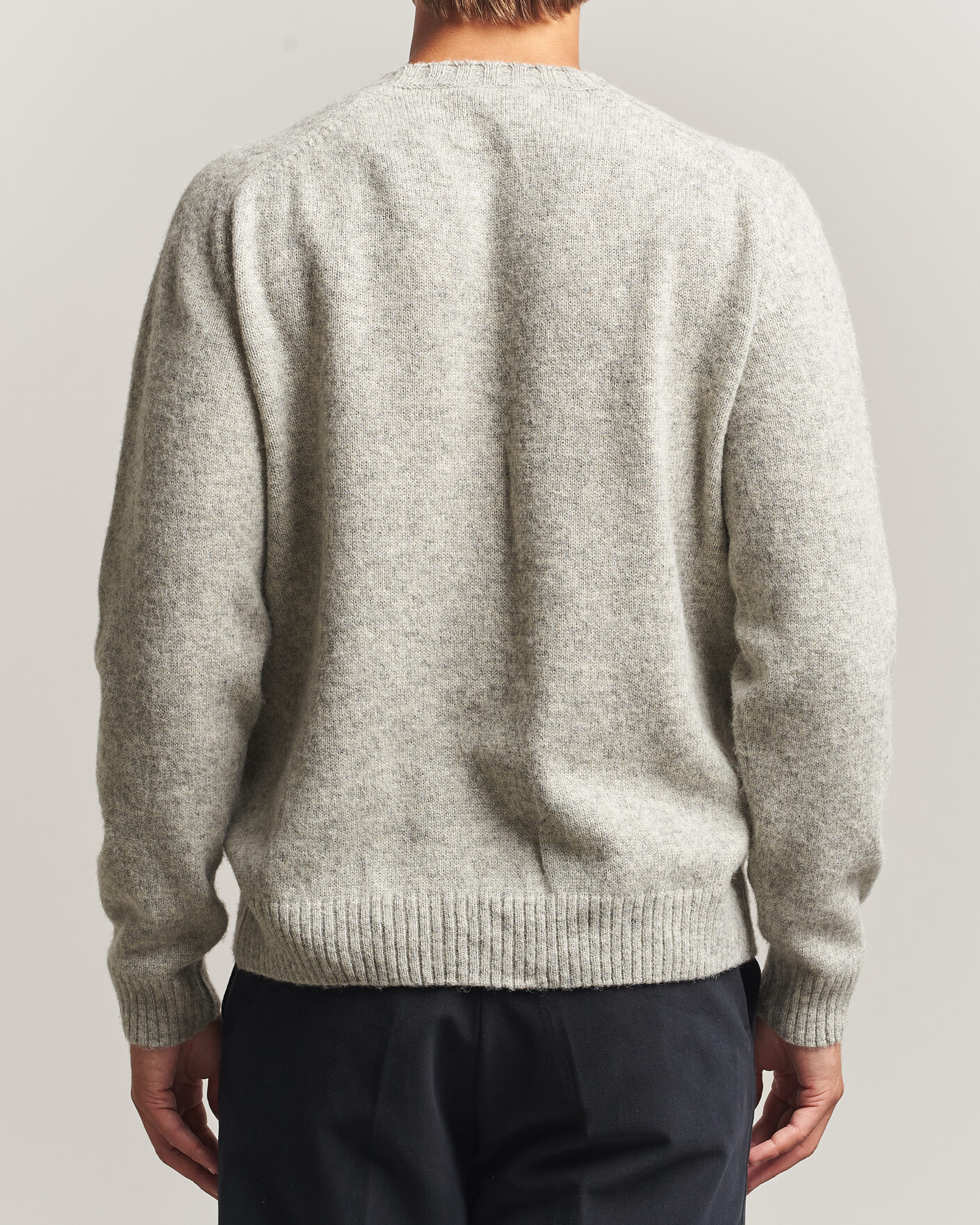 Herre | Gensere | Morgano | Brushed Wool Crewneck Grey