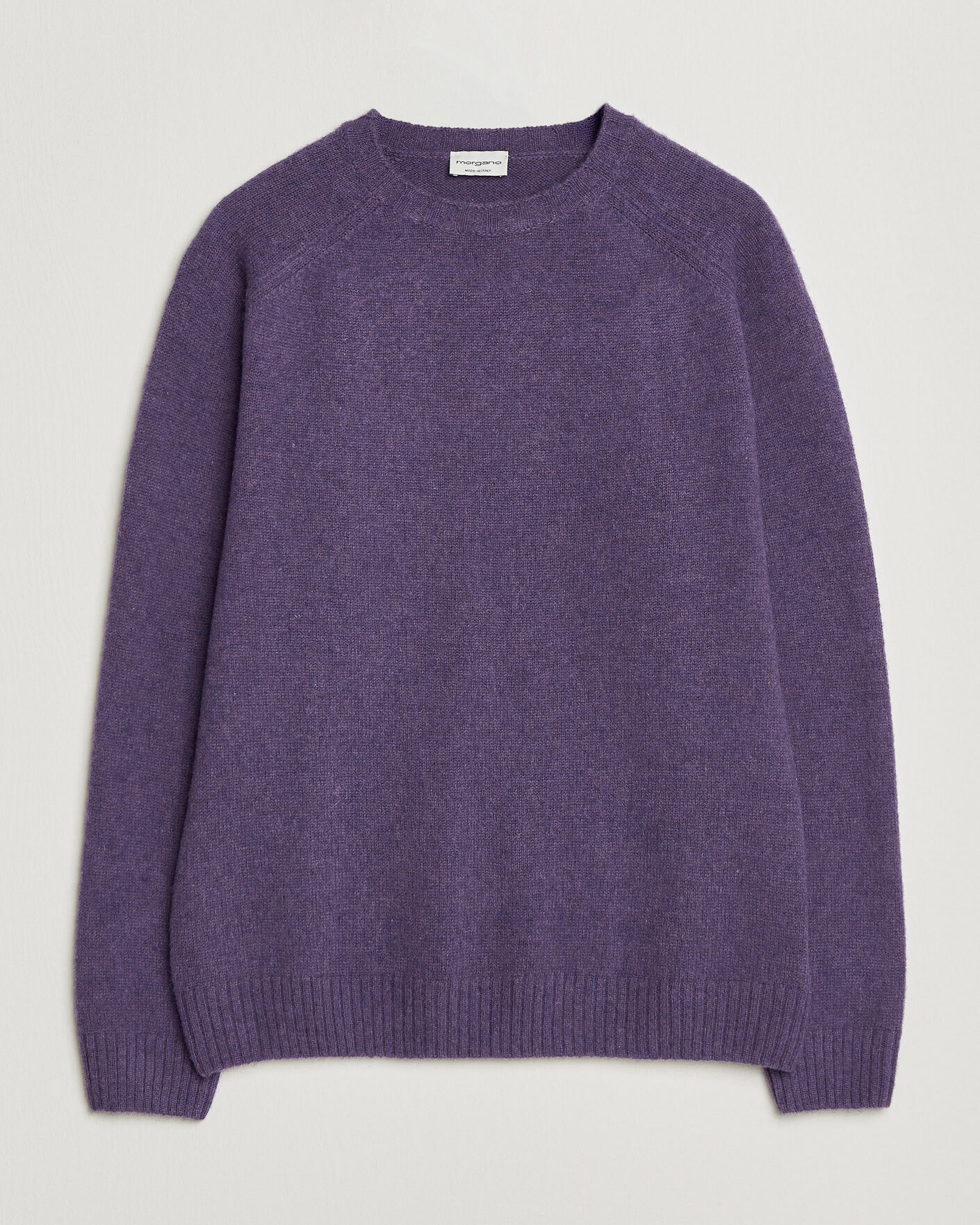 Herre | Gensere | Morgano | Brushed Wool Crewneck Purple