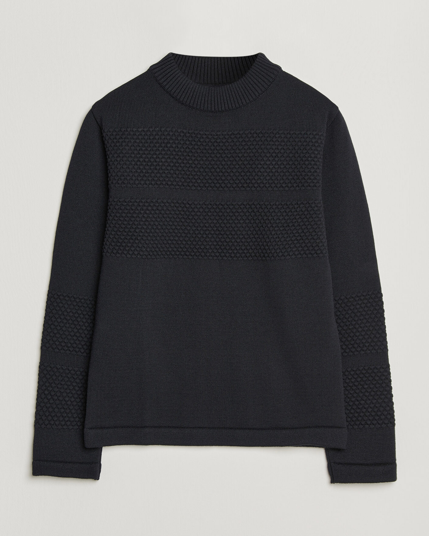 Herre | Gensere | S.N.S. Herning | Fisherman Mock Neck Navy Blue