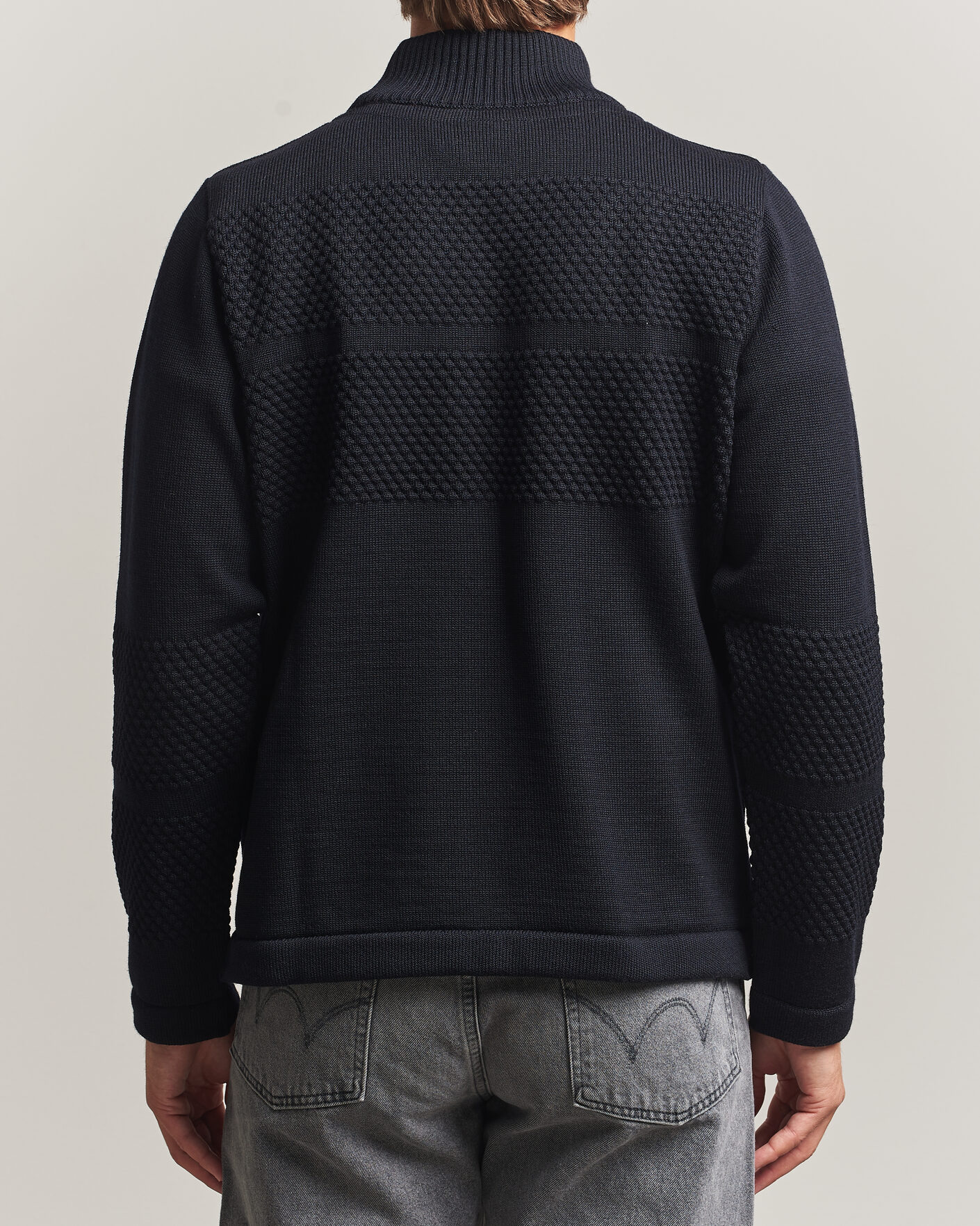 Herre | Gensere | S.N.S. Herning | Fisherman High Neck Navy Blue
