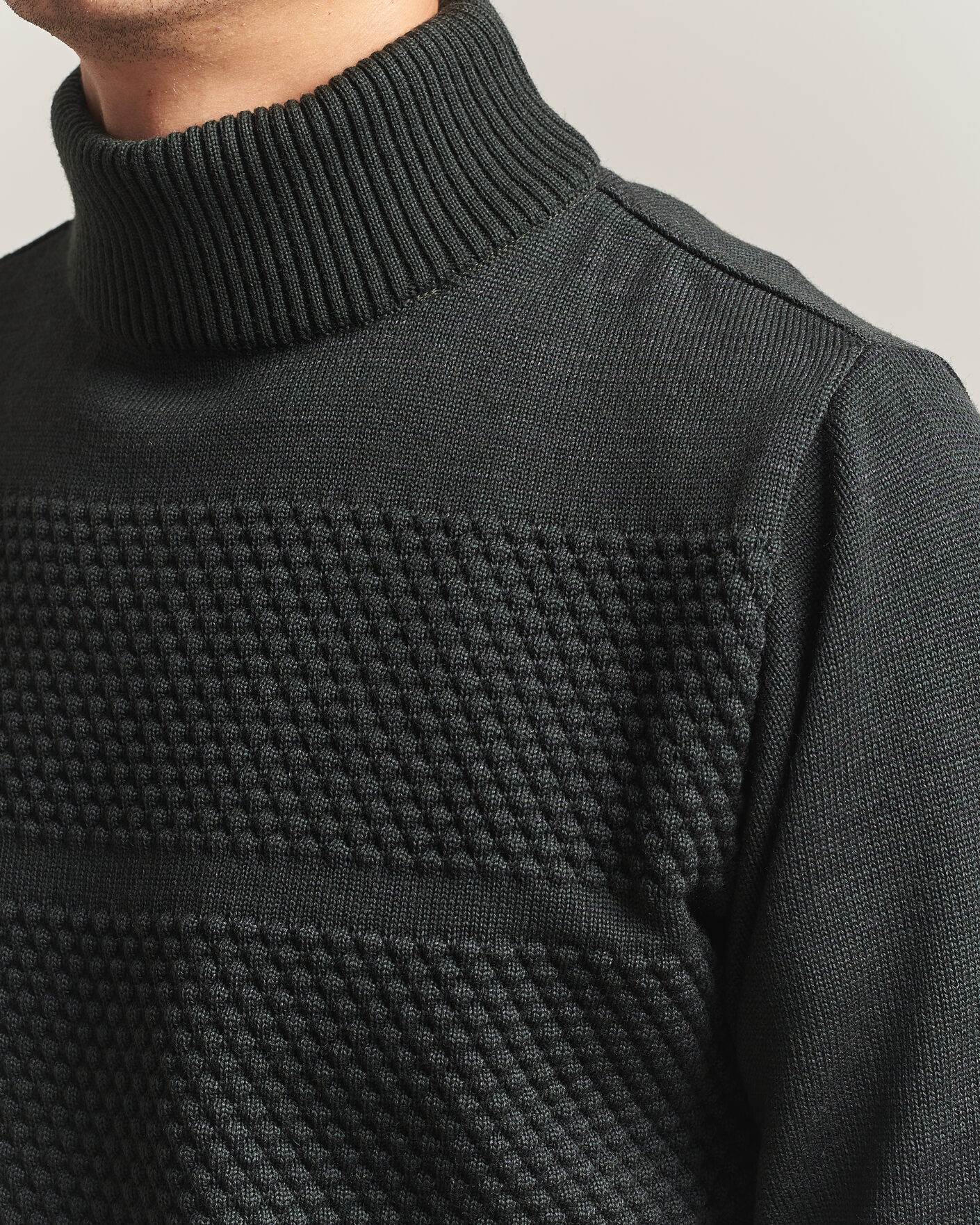 Herre | Gensere | S.N.S. Herning | Fisherman High Neck Terrain Green