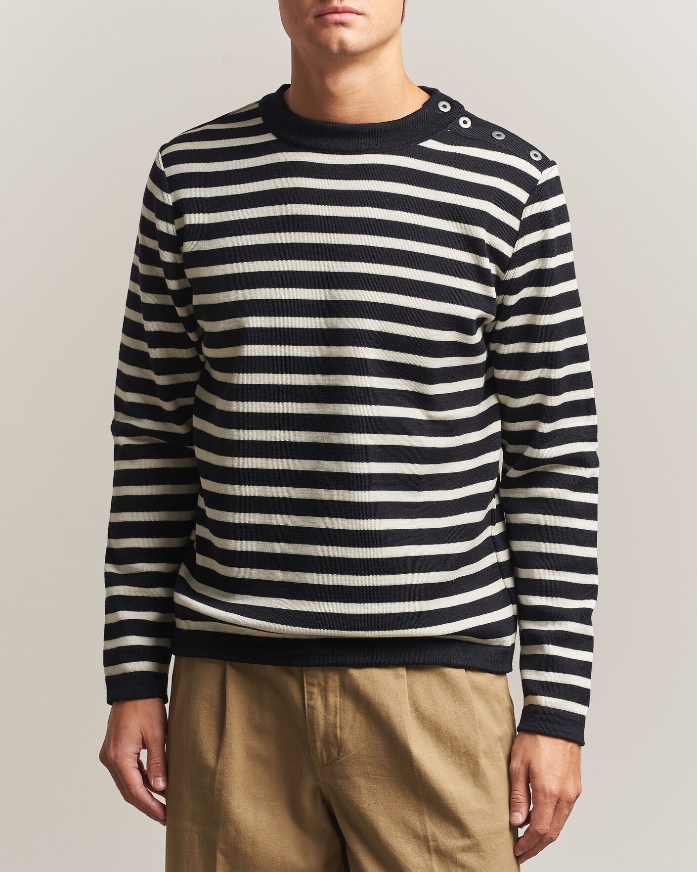 Herre | Gensere | S.N.S. Herning | Naval Crew Neck Navy/White
