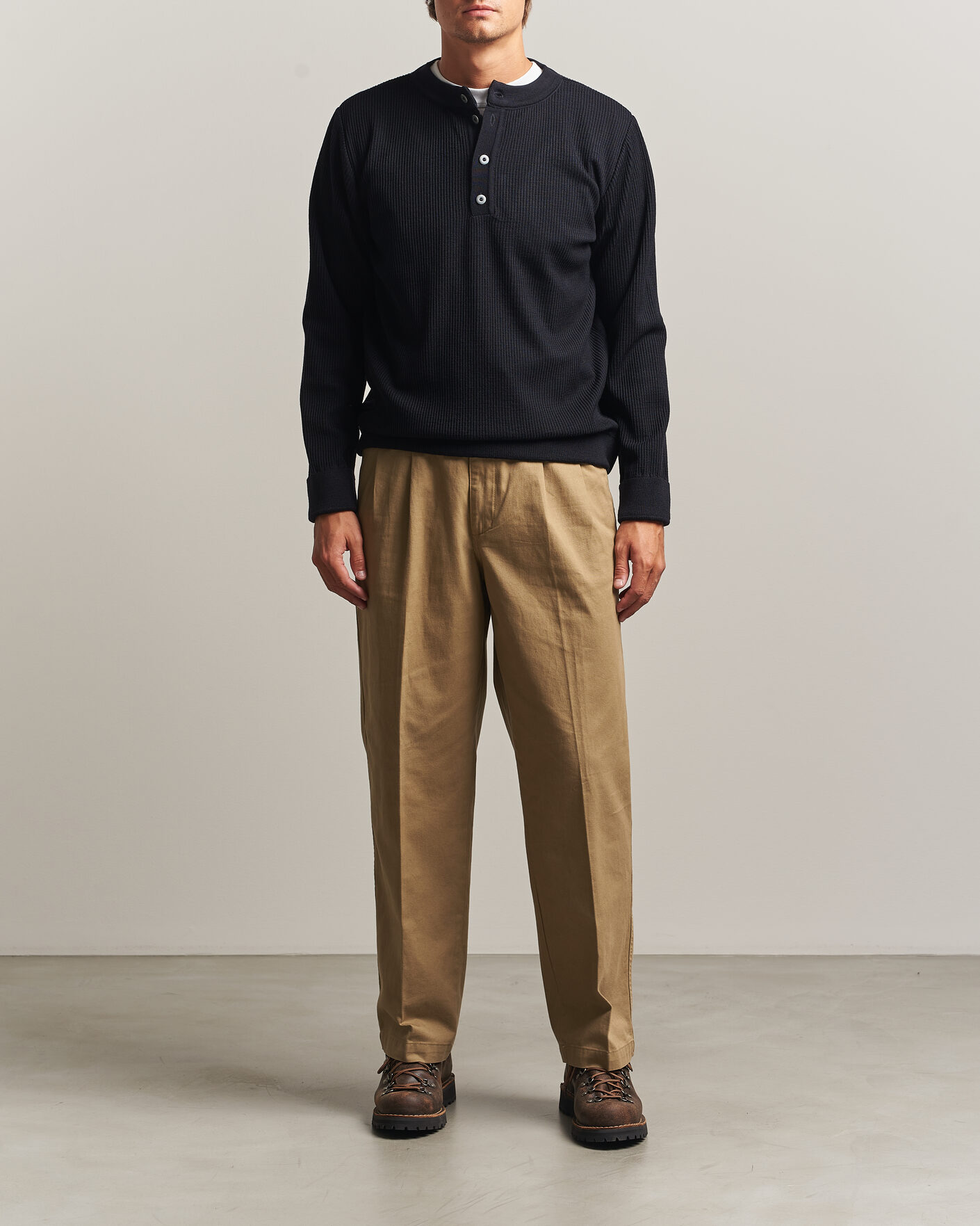 Herre | Gensere | S.N.S. Herning | Stamina Rib Henley Navy Blue