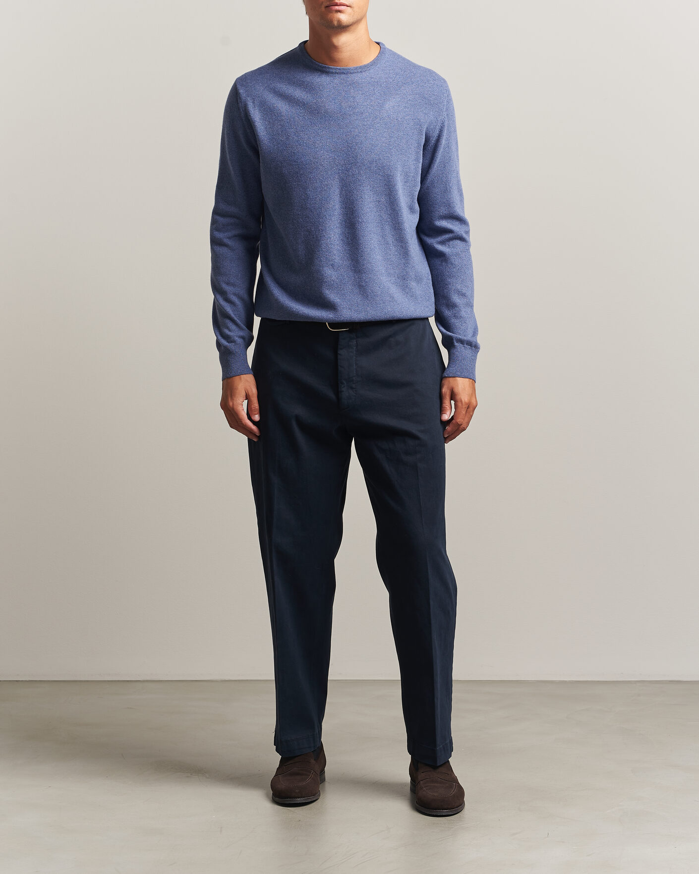Herre | Gensere | Morgano | Wool/Cashmere Crewneck Jeans