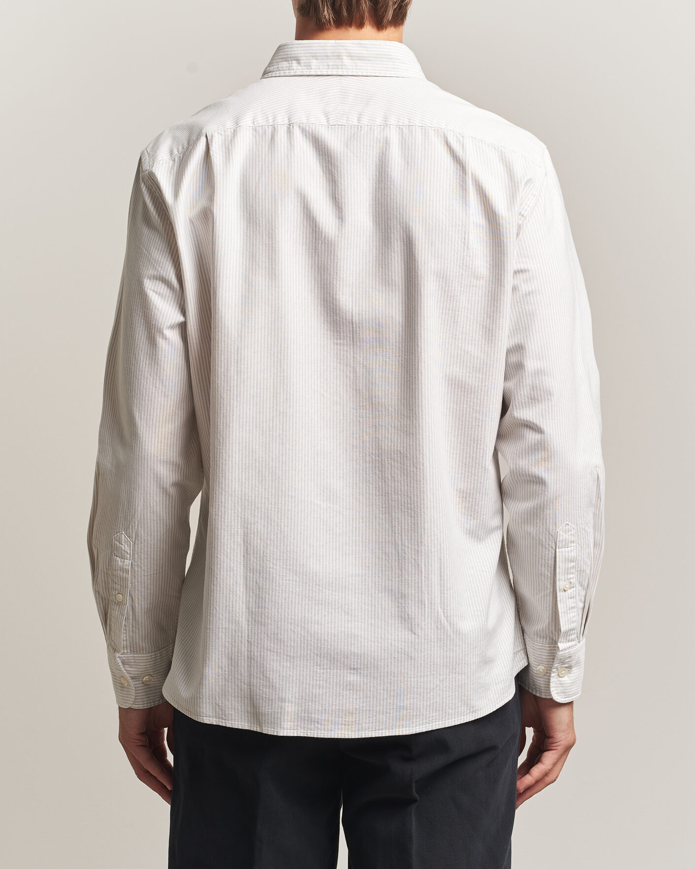 Herre | Skjorter | Charles Tyrwhitt | Button Down Stretch Oxford Shirt Stone