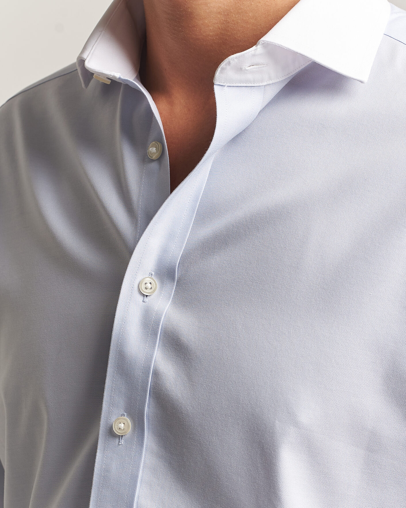 Herre | Skjorter | Charles Tyrwhitt | Slim Fit Non Iron Plain Winchester Shirt Light Blue