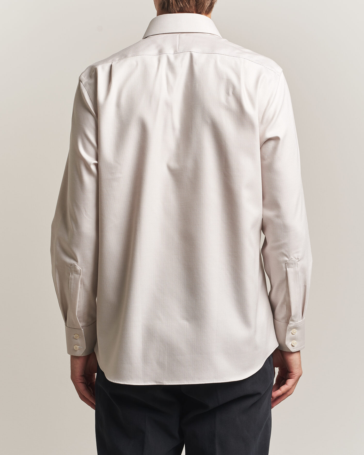 Herre | Skjorter | Charles Tyrwhitt | Slim Fit Non Iron Trafalgar Weave Shirt Stone