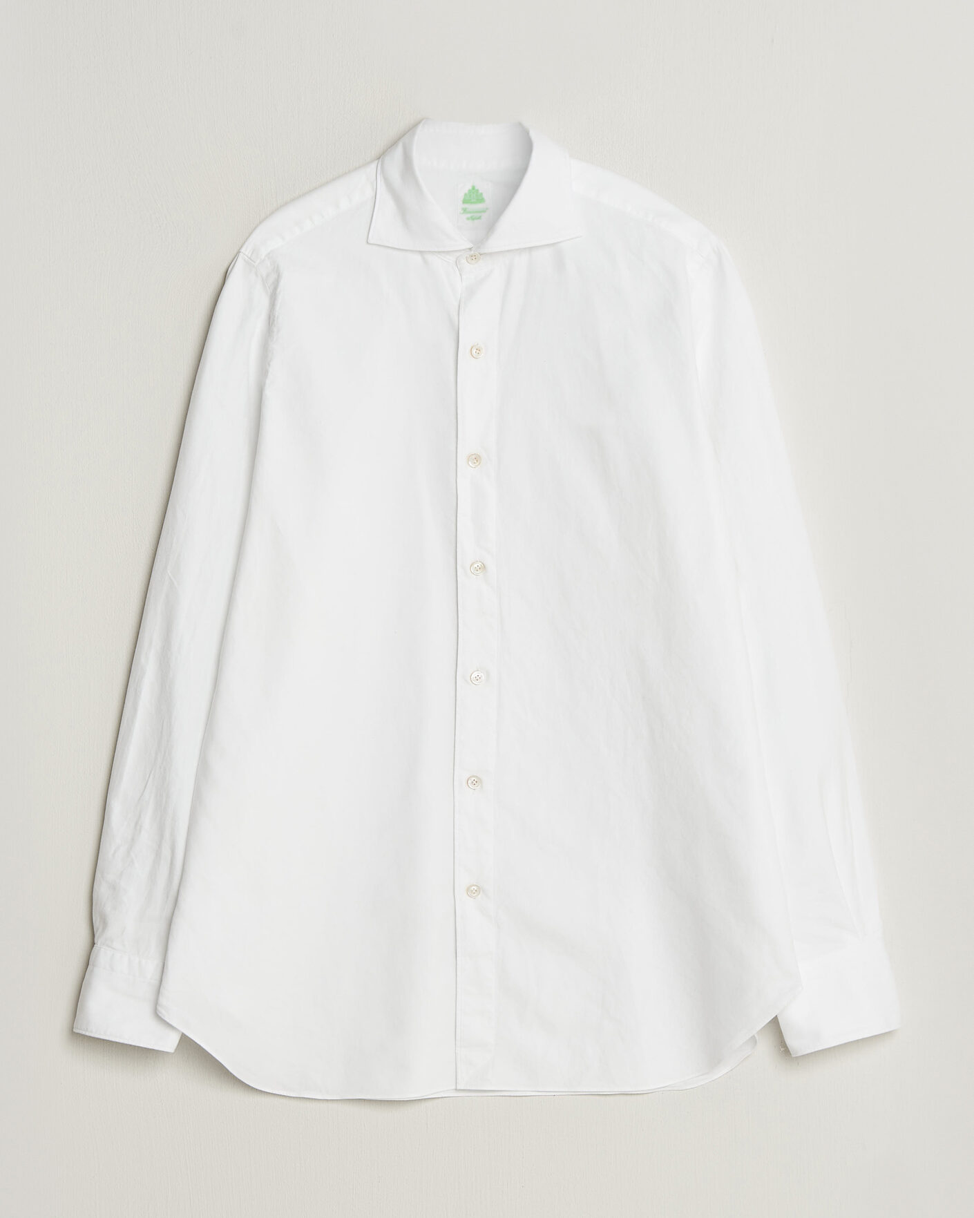 Herre | Skjorter | Finamore Napoli | Gaeta Flannel Sport Shirt White
