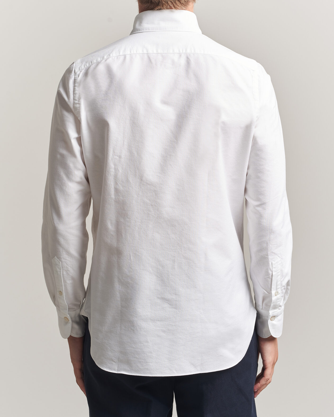 Herre | Skjorter | Finamore Napoli | Gaeta Oxford Button Down Shirt White