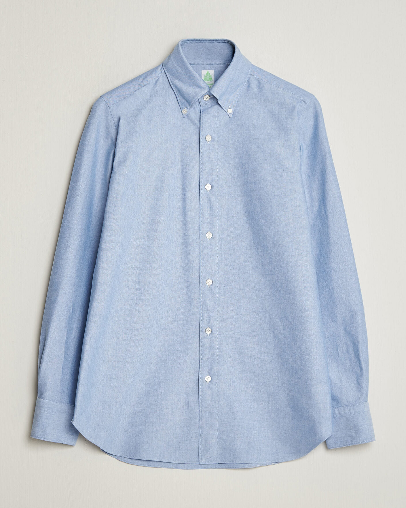 Herre | Skjorter | Finamore Napoli | Gaeta Oxford Button Down Shirt Light Blue
