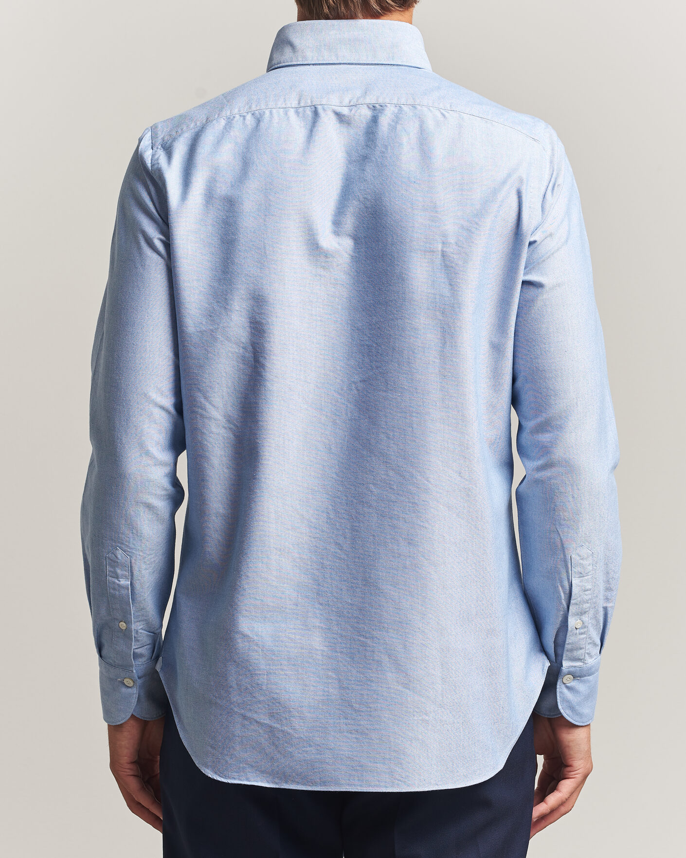 Herre | Skjorter | Finamore Napoli | Gaeta Oxford Button Down Shirt Light Blue