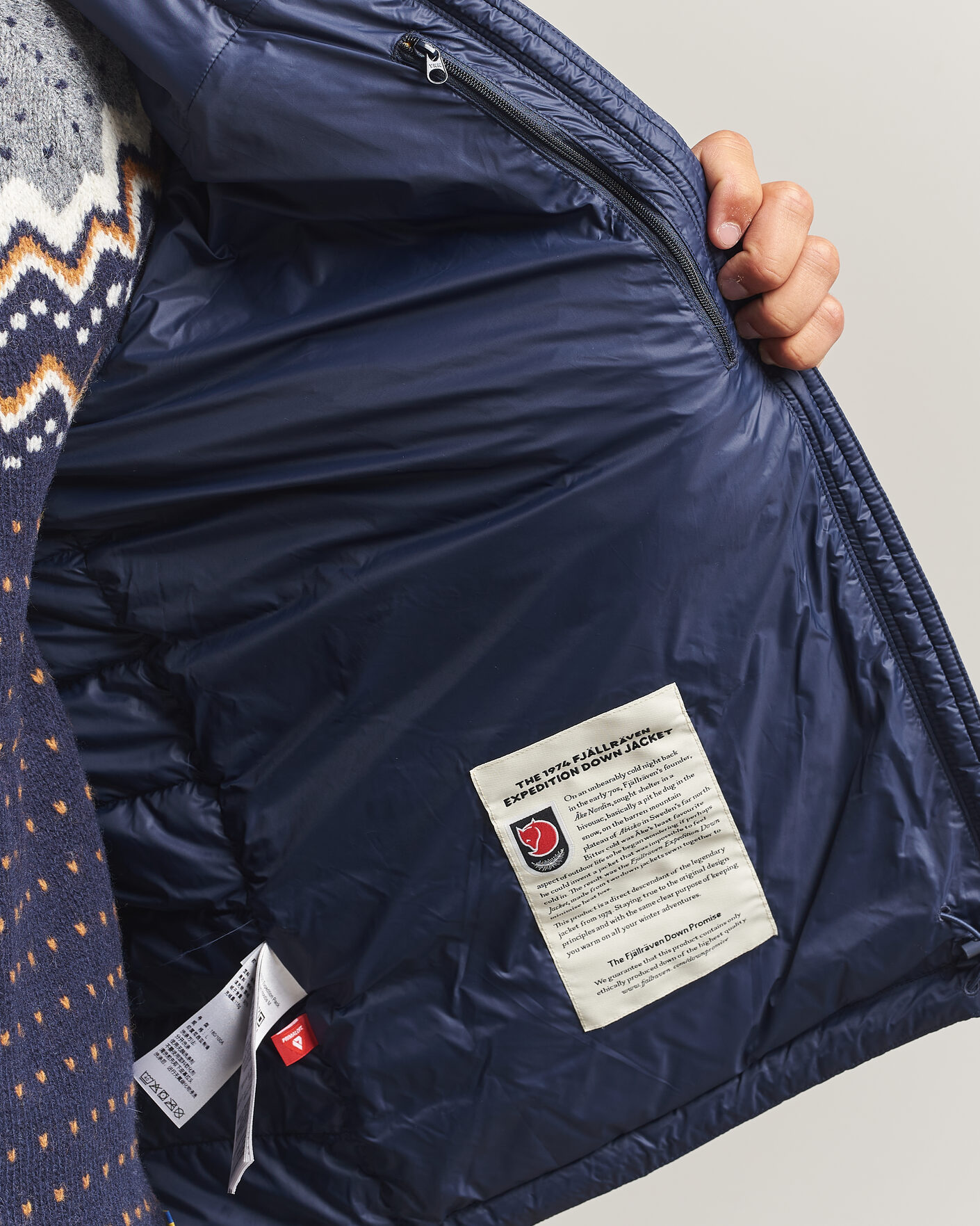 Herre | Jakker | Fjällräven | Expedition Pack Down Hoodie Navy