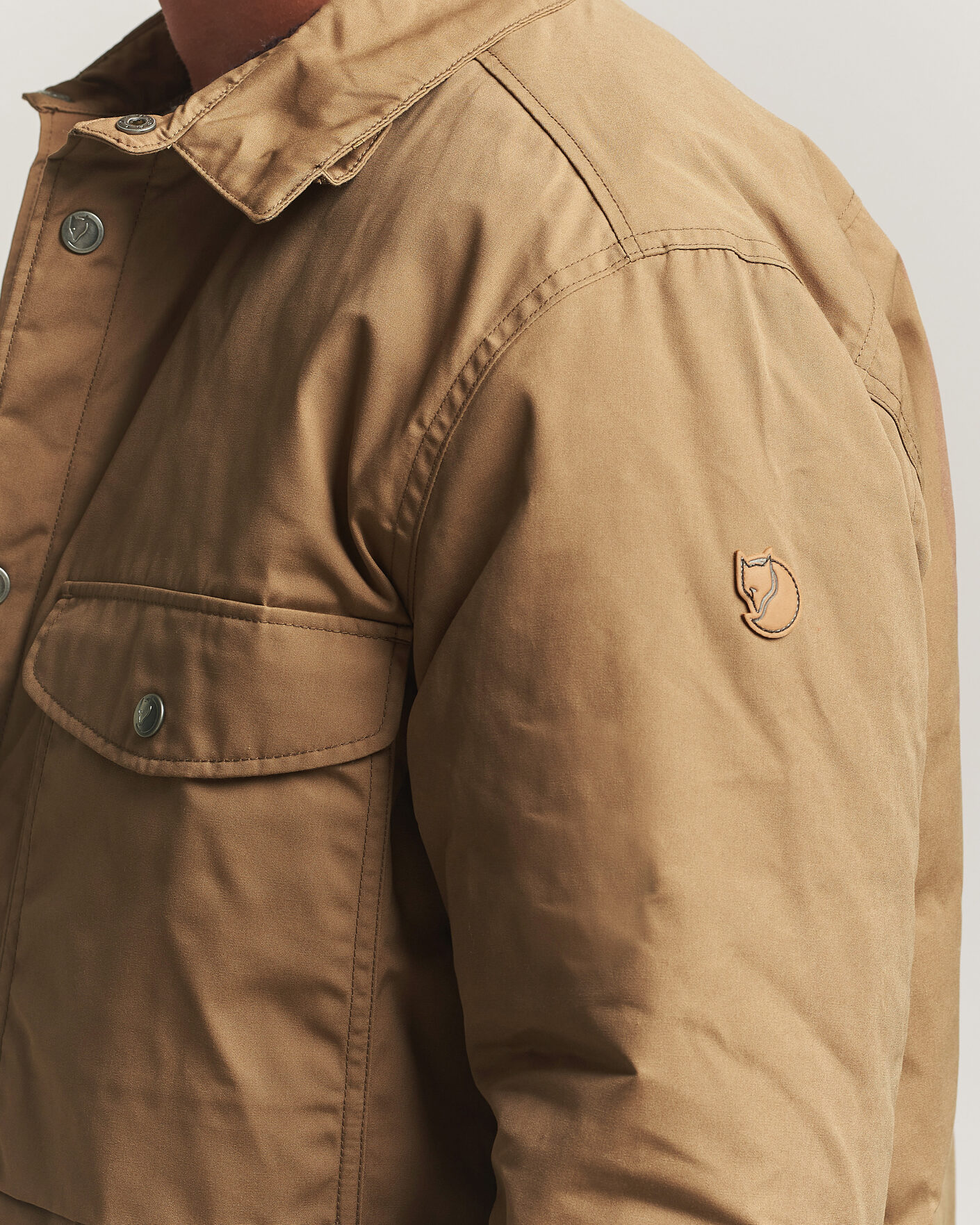 Herre | Jakker | Fjällräven | Övik Down Shirt Jacket Wood Brown