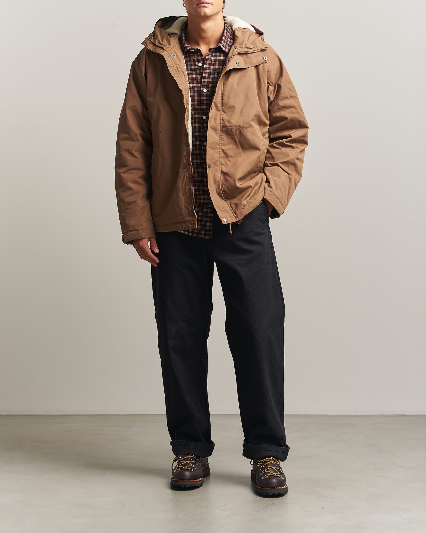 Herre | Jakker | Fjällräven | Vardag G-1000 Pile Jacket Wood Brown