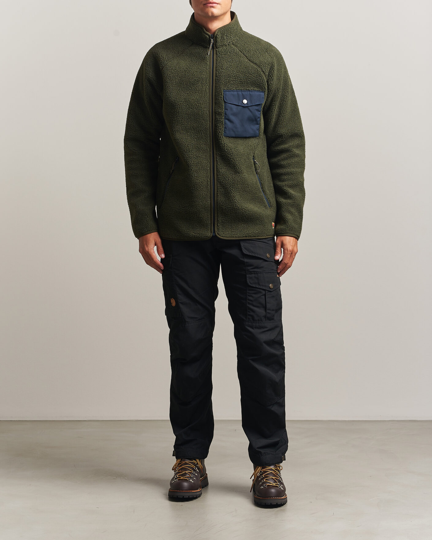 Herre | Gensere | Fjällräven | Vardag Pile Fleece Zip Jacket Deep Forest