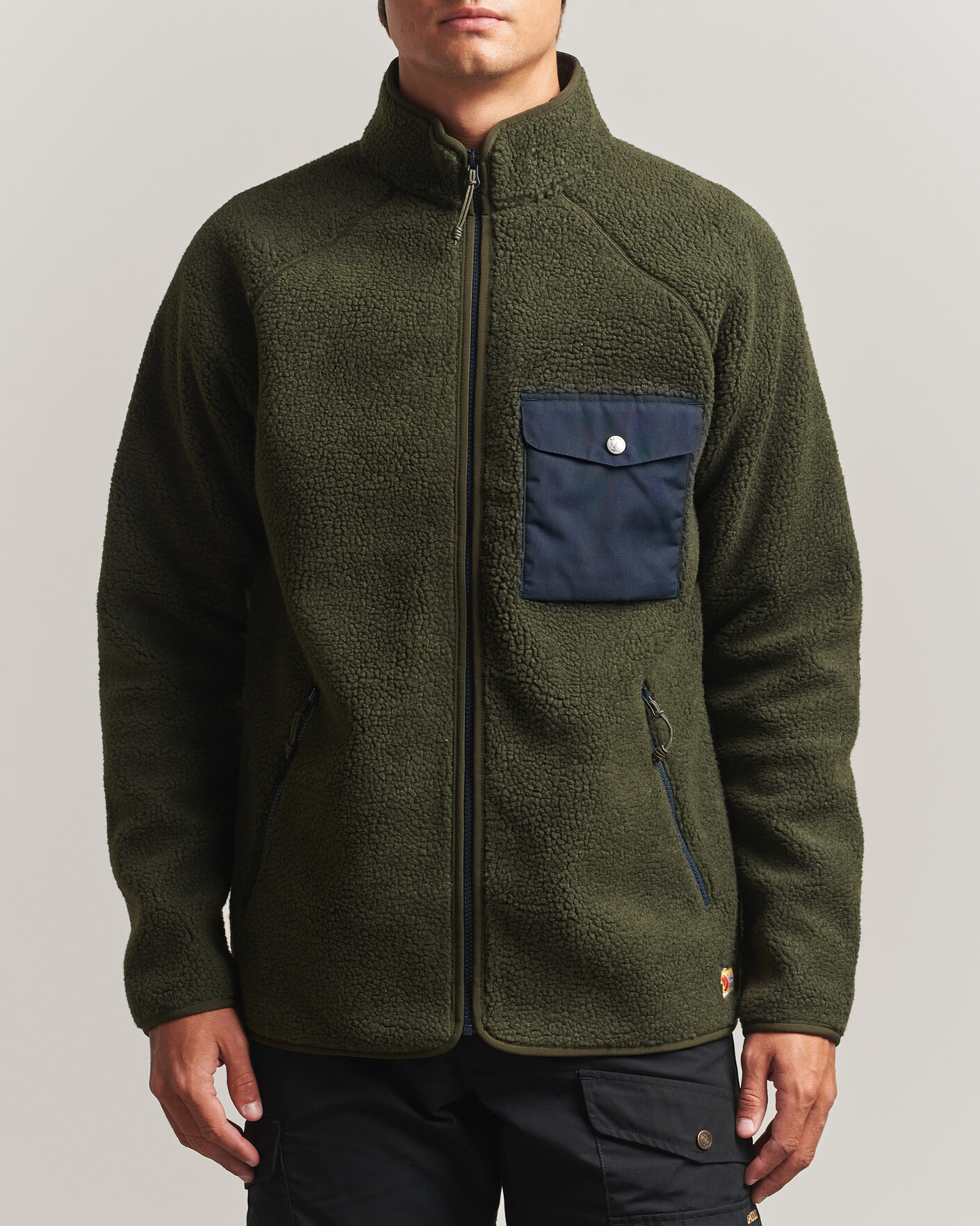 Herre | Gensere | Fjällräven | Vardag Pile Fleece Zip Jacket Deep Forest