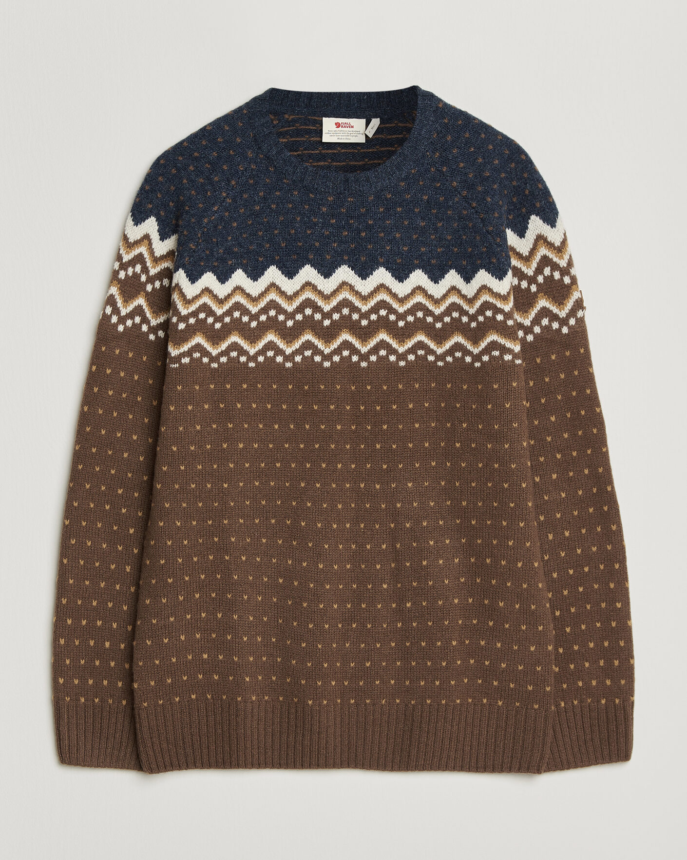 Herre | Gensere | Fjällräven | Övik Knit Wool Sweater Dark Oak