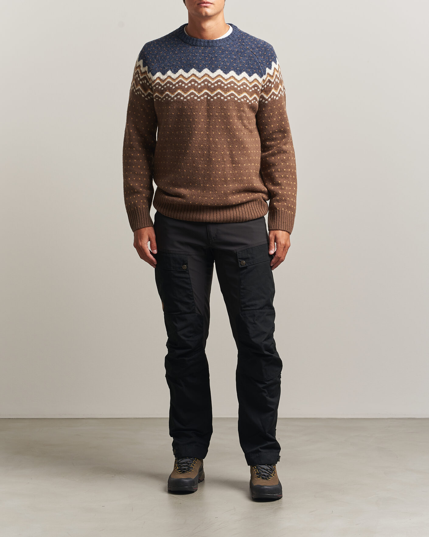 Herre | Gensere | Fjällräven | Övik Knit Wool Sweater Dark Oak