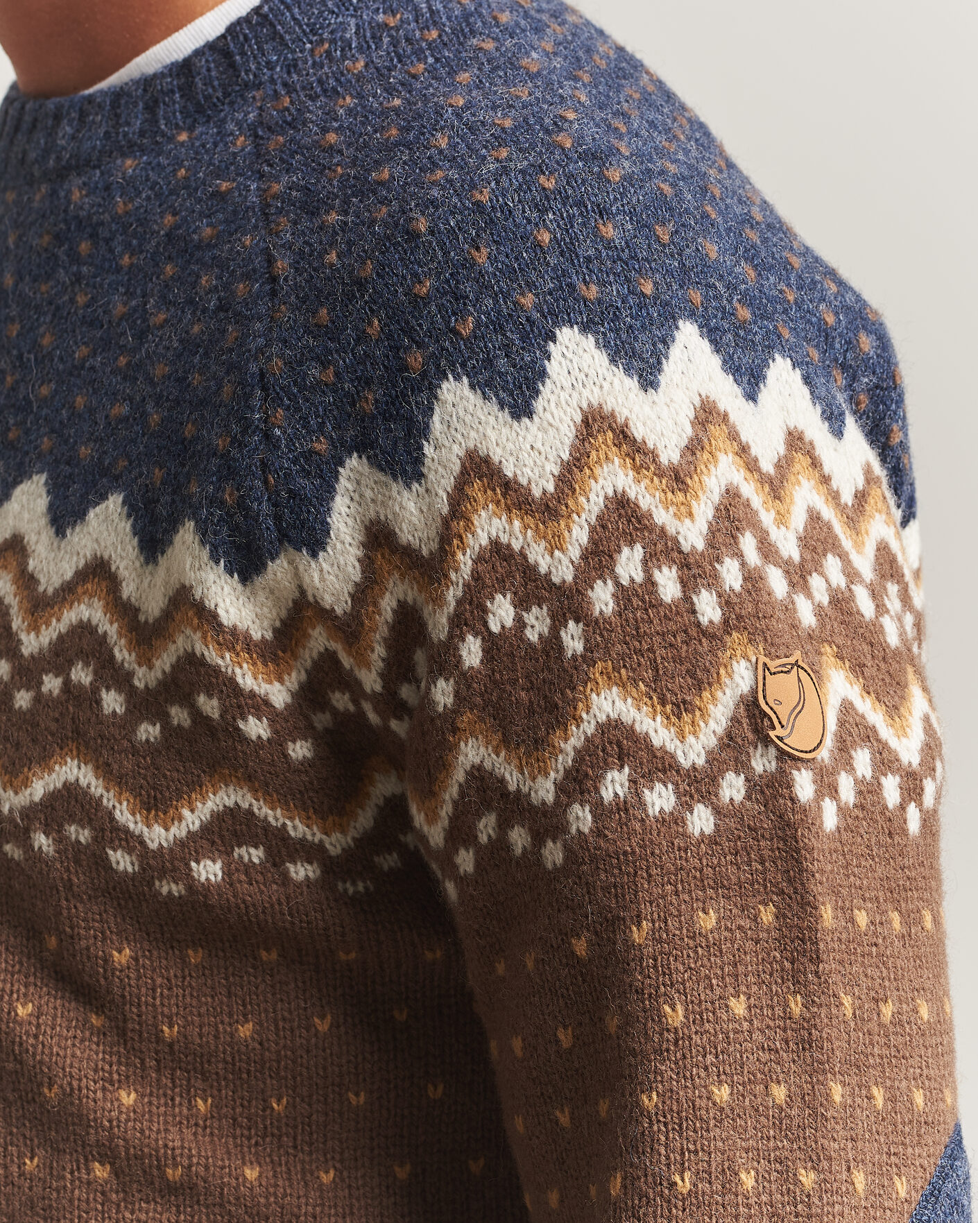 Herre | Gensere | Fjällräven | Övik Knit Wool Sweater Dark Oak