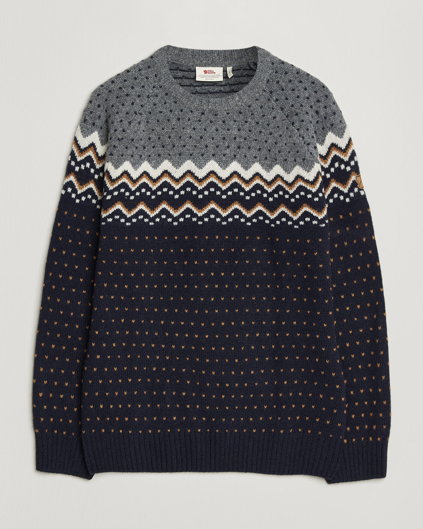 Herre | Gensere | Fjällräven | Övik Knit Wool Sweater Dark Navy