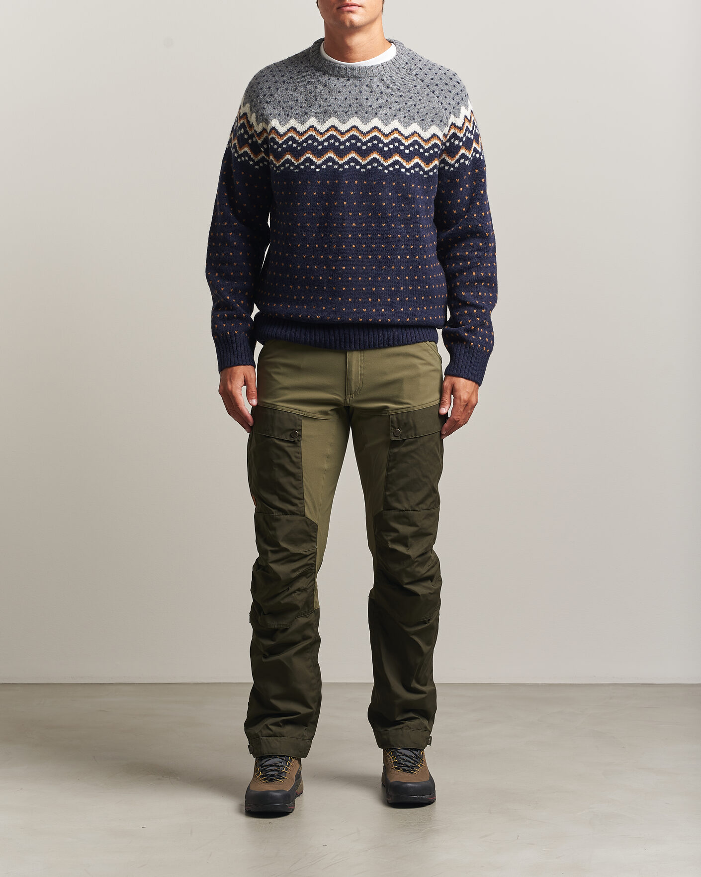 Herre | Gensere | Fjällräven | Övik Knit Wool Sweater Dark Navy
