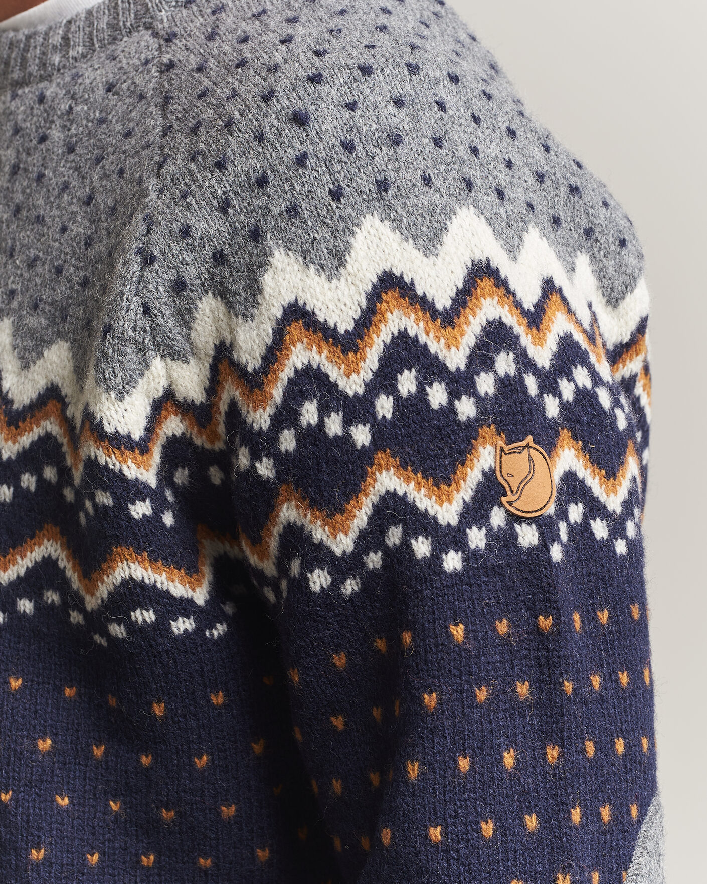 Herre | Gensere | Fjällräven | Övik Knit Wool Sweater Dark Navy