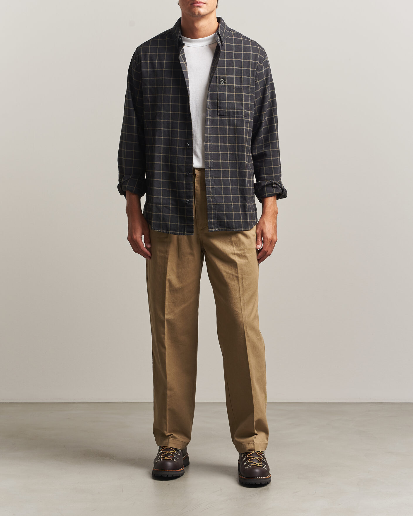Herre | Skjorter | Fjällräven | Övik Flannel Shirt Dark Grey
