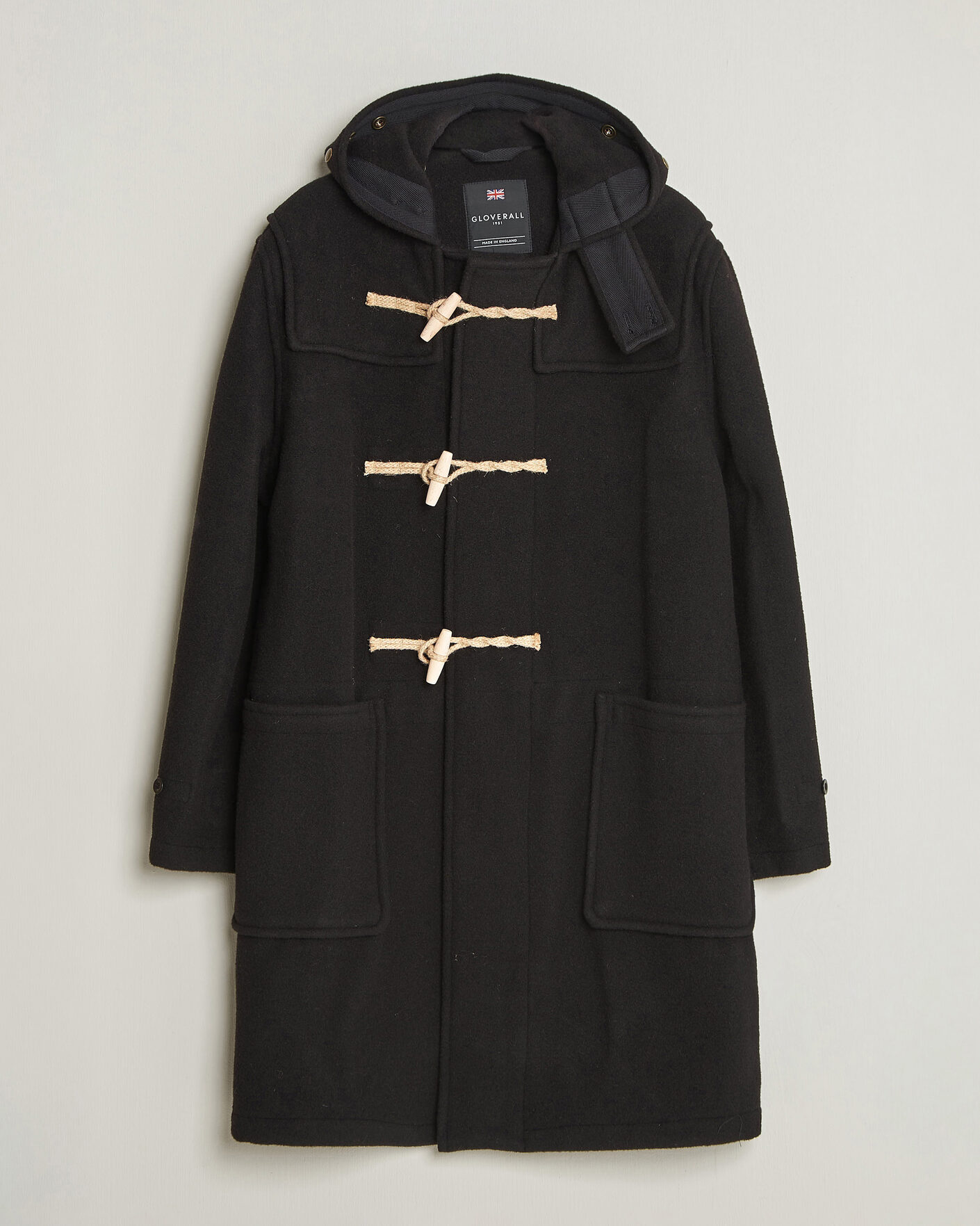Herre | Jakker | Gloverall | 575 Monty Original Duffle Coat Black