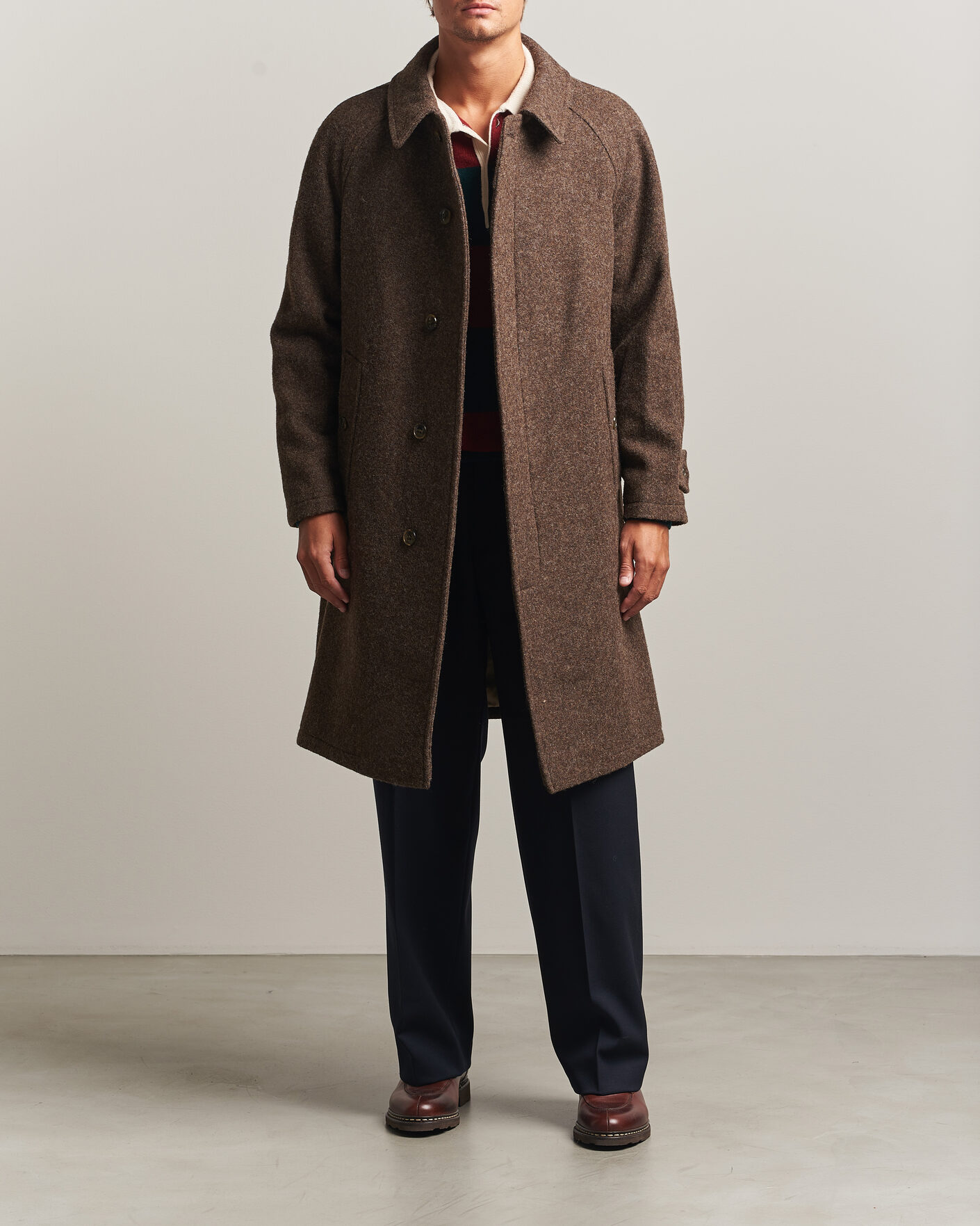Herre | Jakker | Gloverall | Hynes Wool Coat Mocha