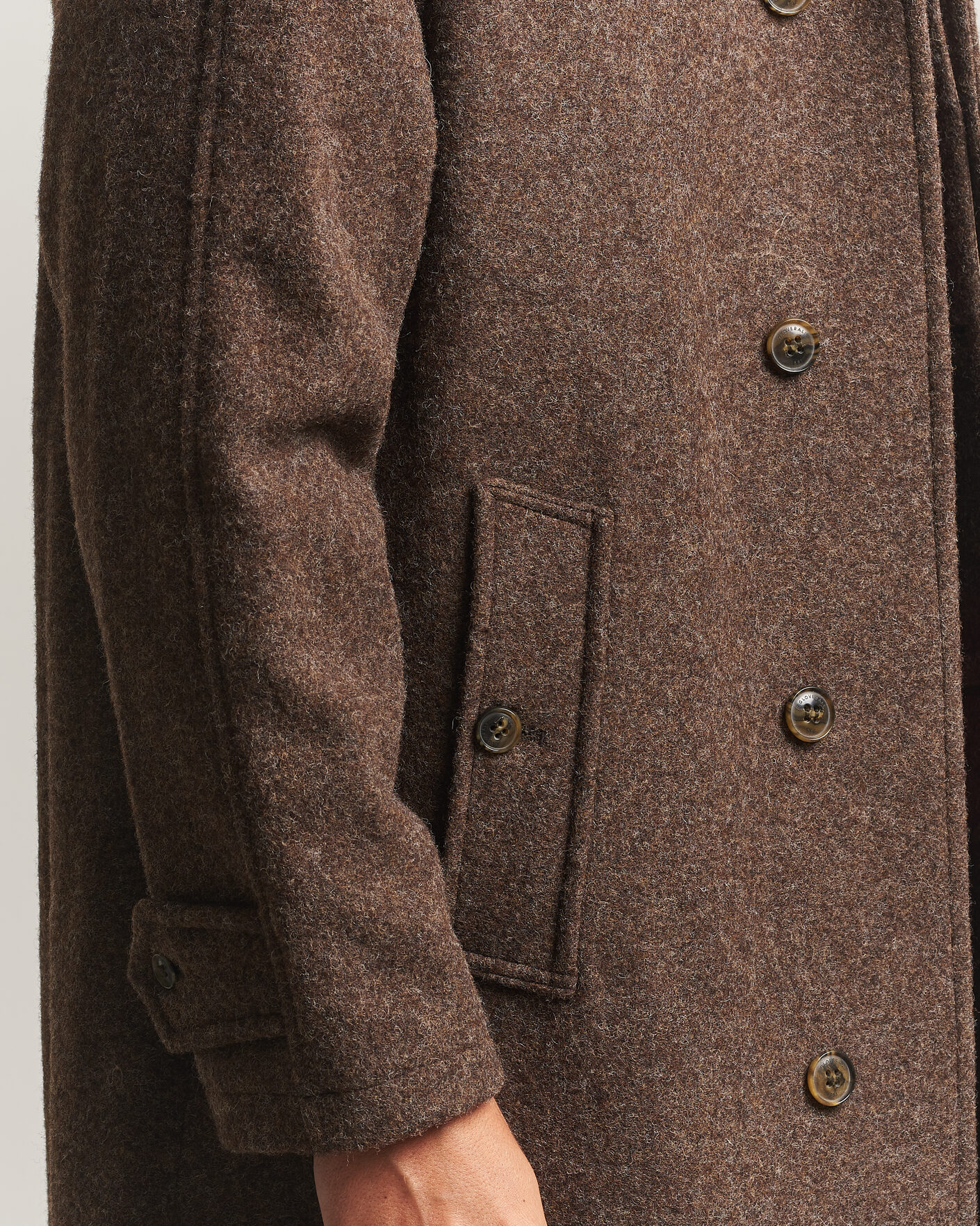 Herre | Jakker | Gloverall | Hynes Wool Coat Mocha